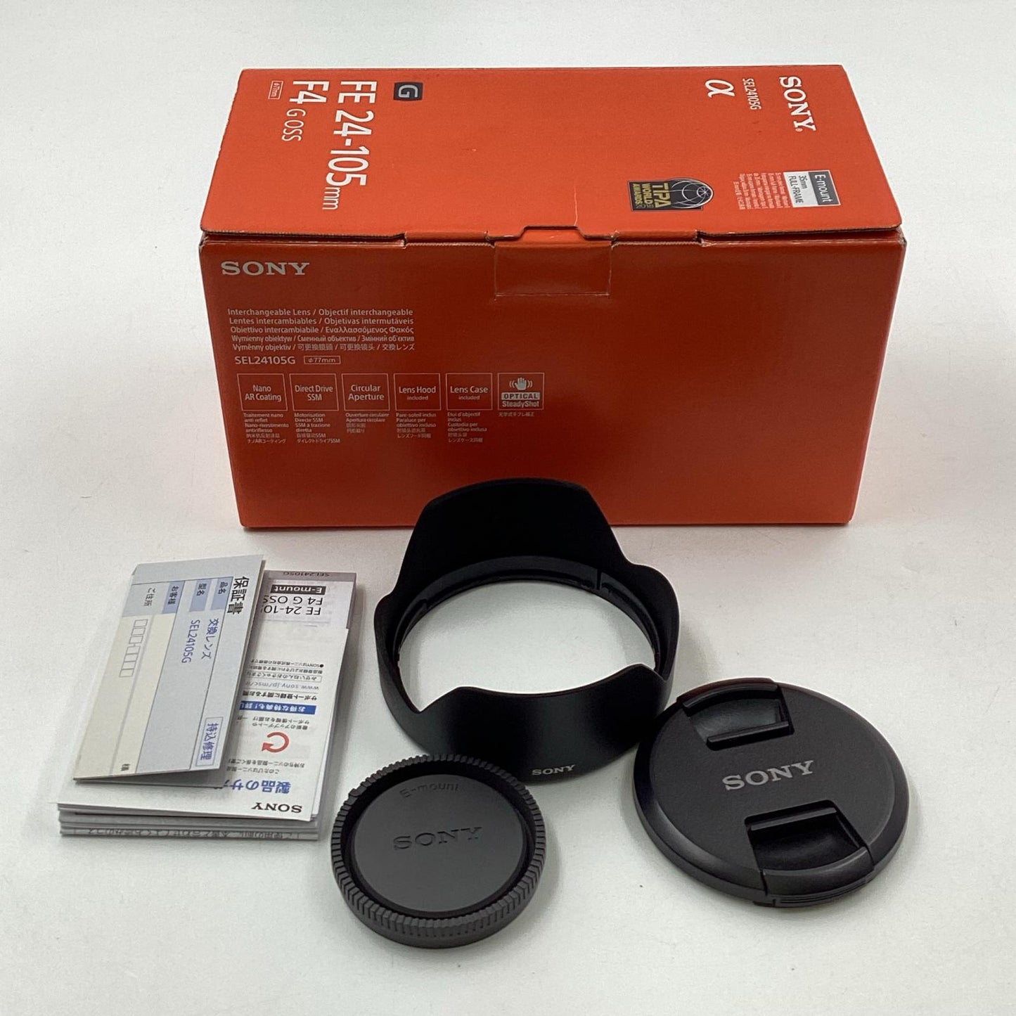 【全額返金保証】【最速発送】Sony FE 24-105mm F4 G OSS SEL24105G 動作確認済