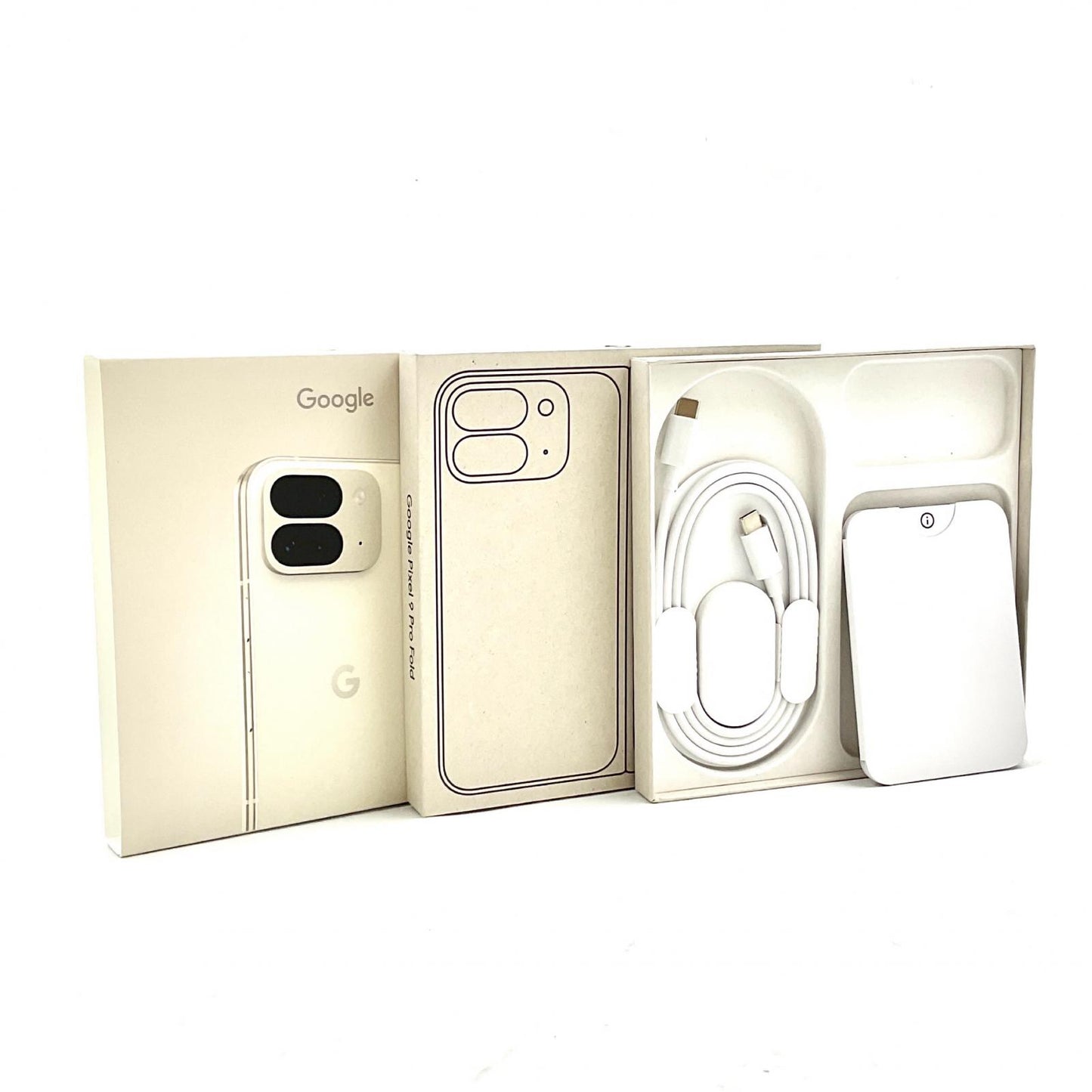 【全額返金保証】【最速発送】Google Pixel 9 Pro Fold 256GB ポーセリン SIMフリー GC15S 白ロム 動作確認済