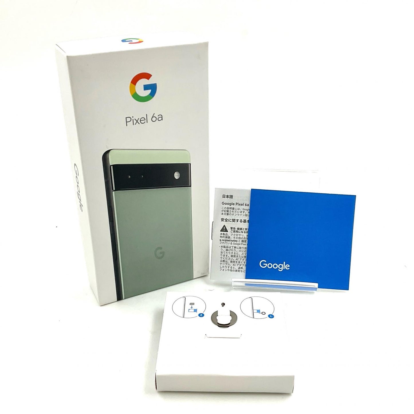 【全額返金保証】【最速発送】Google Pixel 6a 128GB セージ Softbank SIMフリー GB17L 白ロム 動作確認済