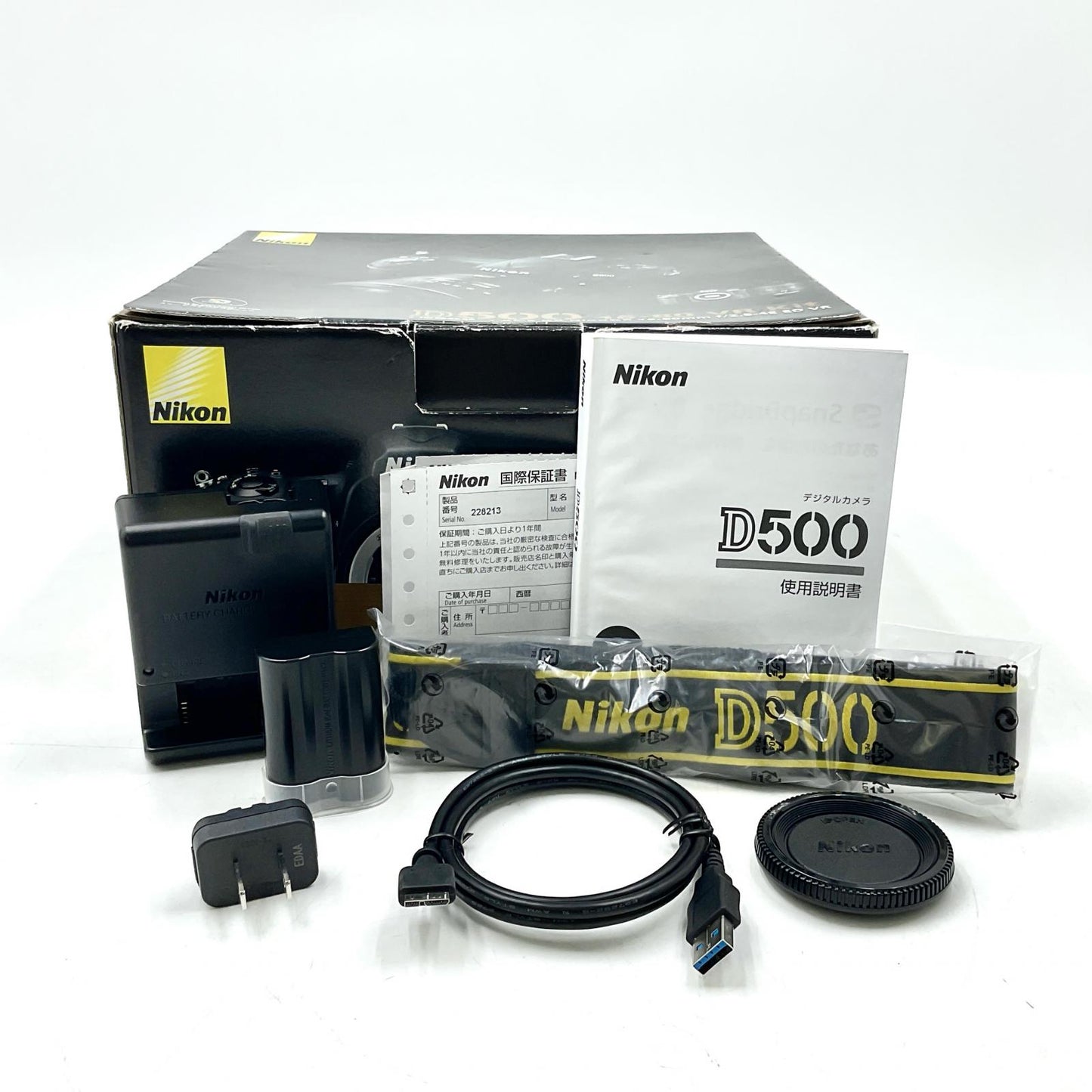 【全額返金保証】【最速発送】Nikon デジタル一眼 D500 ボディ ブラック 美品 動作確認済