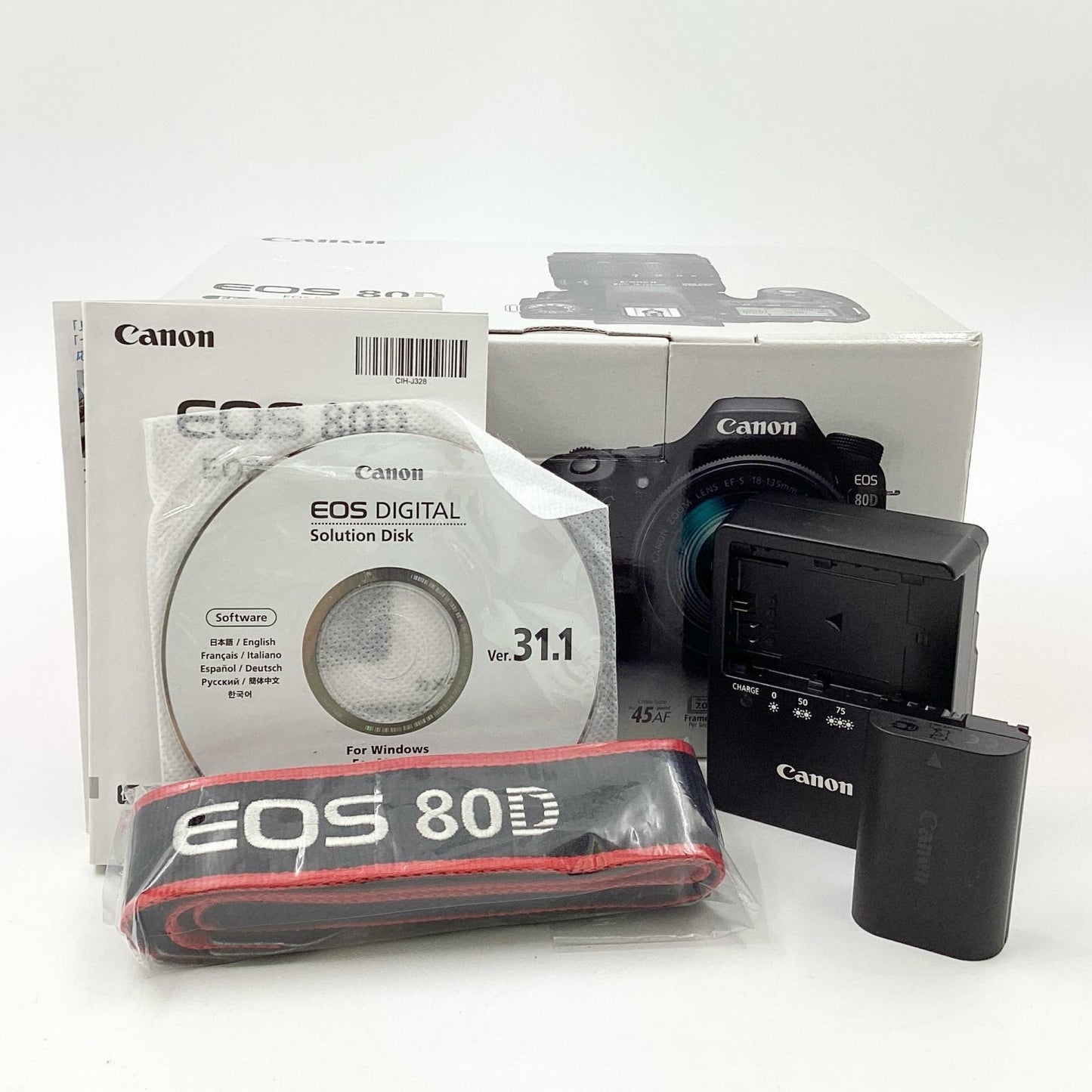 【全額返金保証】【最速発送】Canon デジタル一眼 EOS 80D ボディ ブラック 美品 動作確認済