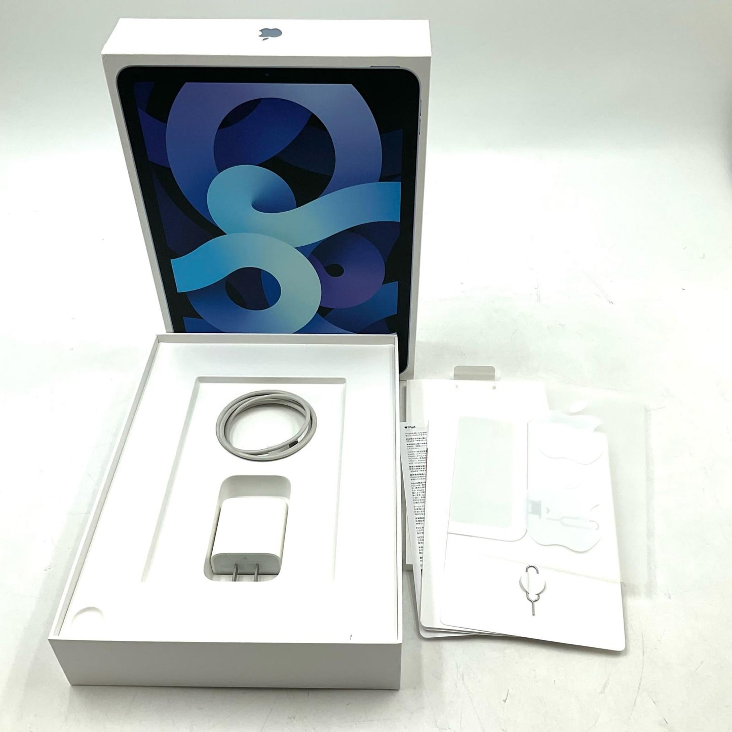 【全額返金保証】【最速発送】Apple iPad Air 10.9インチ 第4世代 64GB ブルー WiFi+Cellular Softbank 超美品 動作確認済