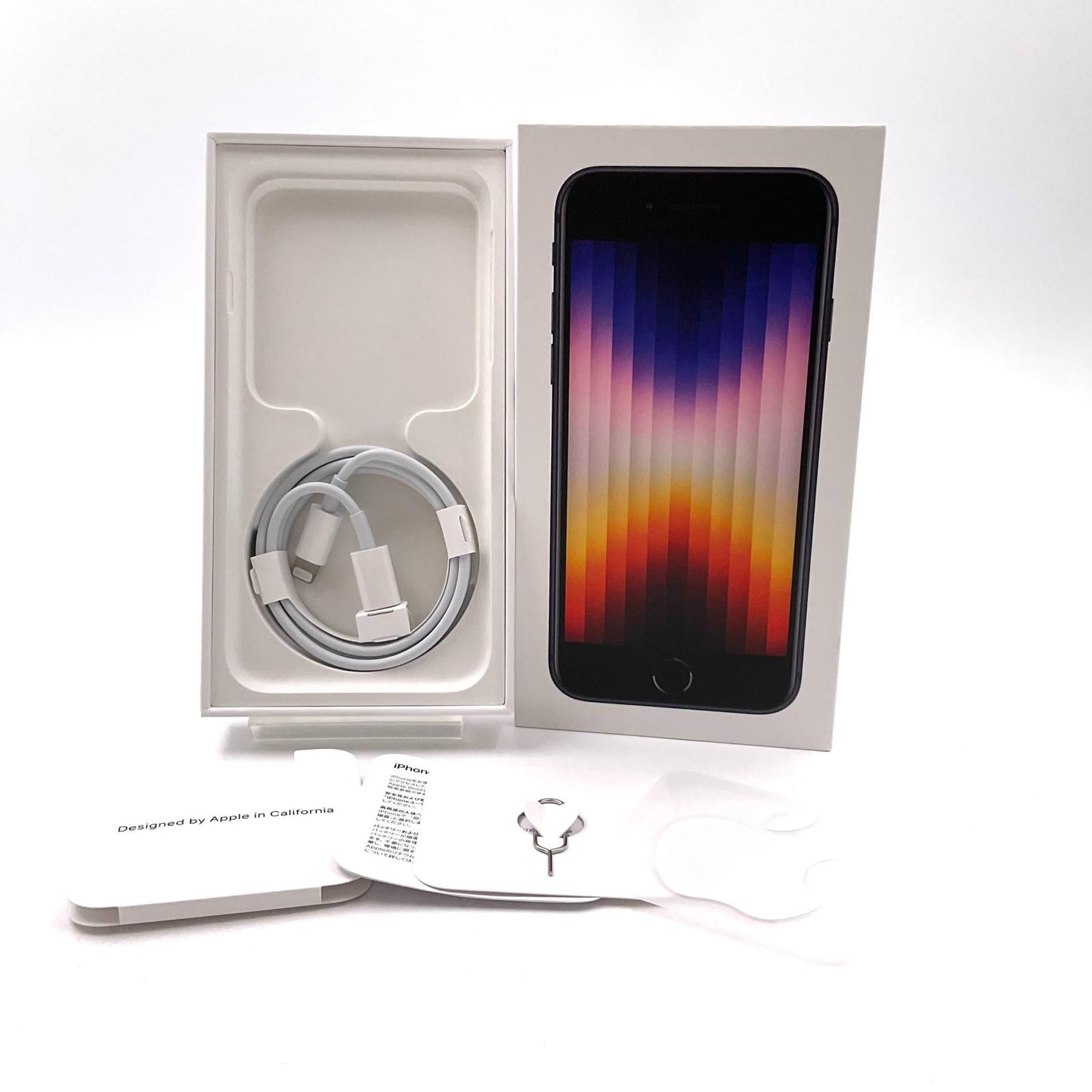 【全額返金保証】【最速発送】Apple iPhone iPhone SE(第3世代) 64GB ミッドナイト Softbank SIMフリー 白ロム 動作確認済 84%