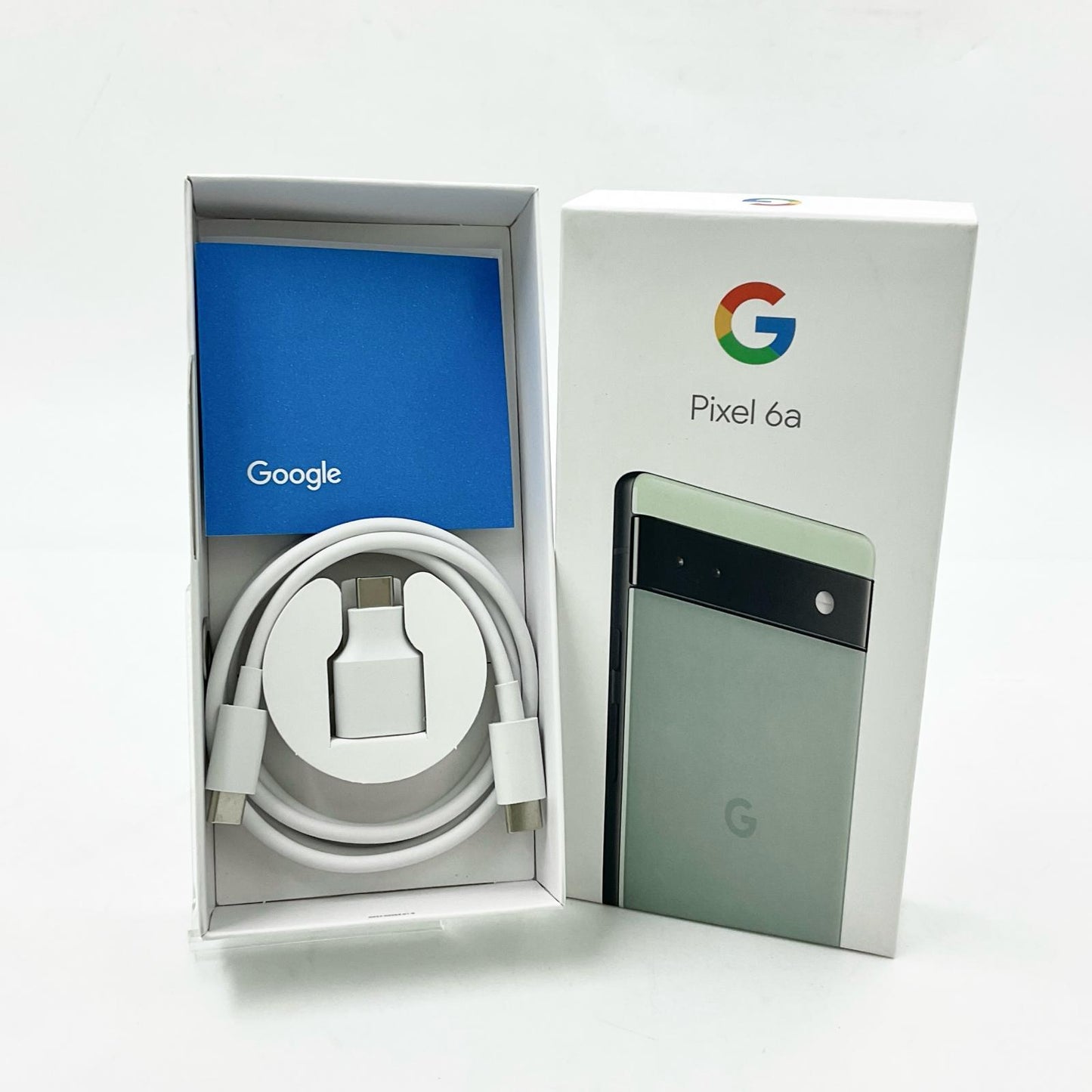 【全額返金保証】【最速発送】Google Pixel 6a 128GB sage(セージ) au GB17L 白ロム 動作確認済
