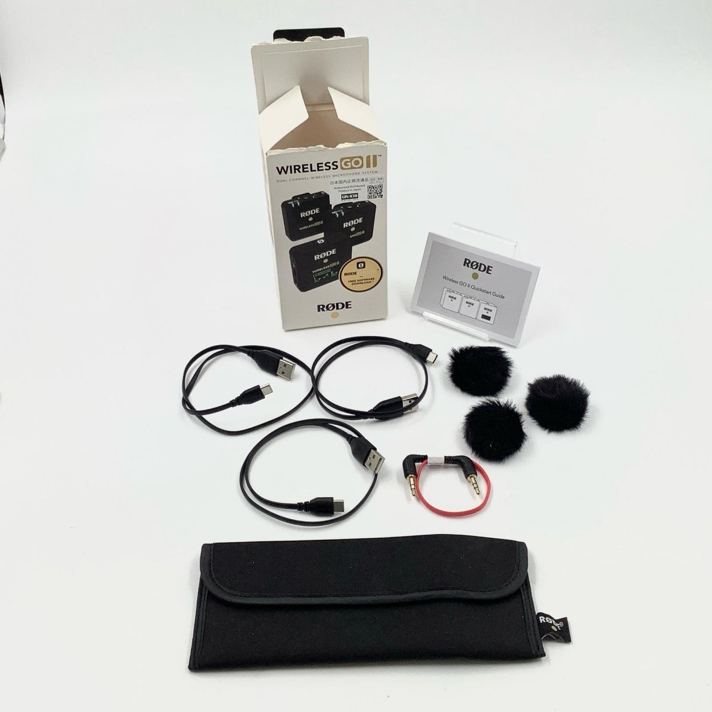 【全額返金保証】【最速発送】RODE DUAL CHANNEL WIRELESS MICROPHONE SYSTEM WIRELESS GO II 超美品 動作確認済