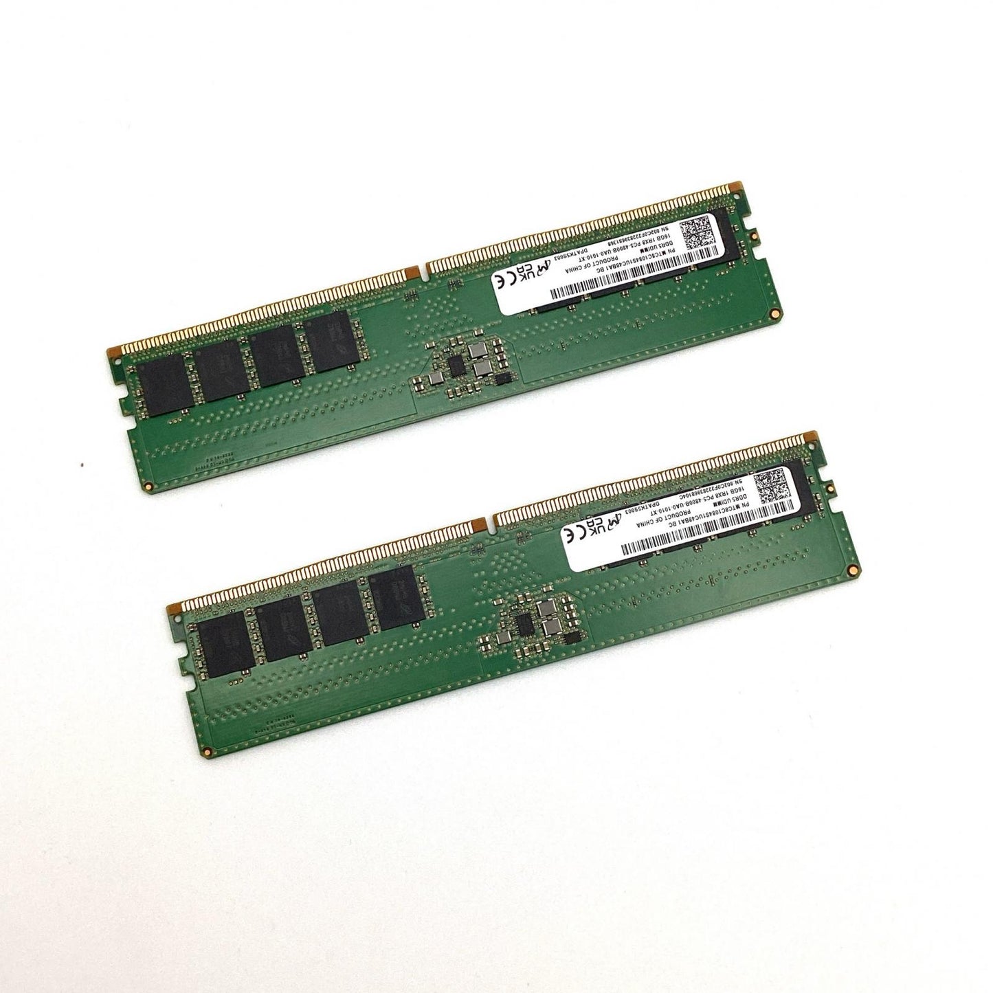 【全額返金保証】【最速発送】Micron メモリ DDR5 UDIMM 16GB 1RX8 MTC8C1084S1UC48BA1 BC 超美品 動作確認済