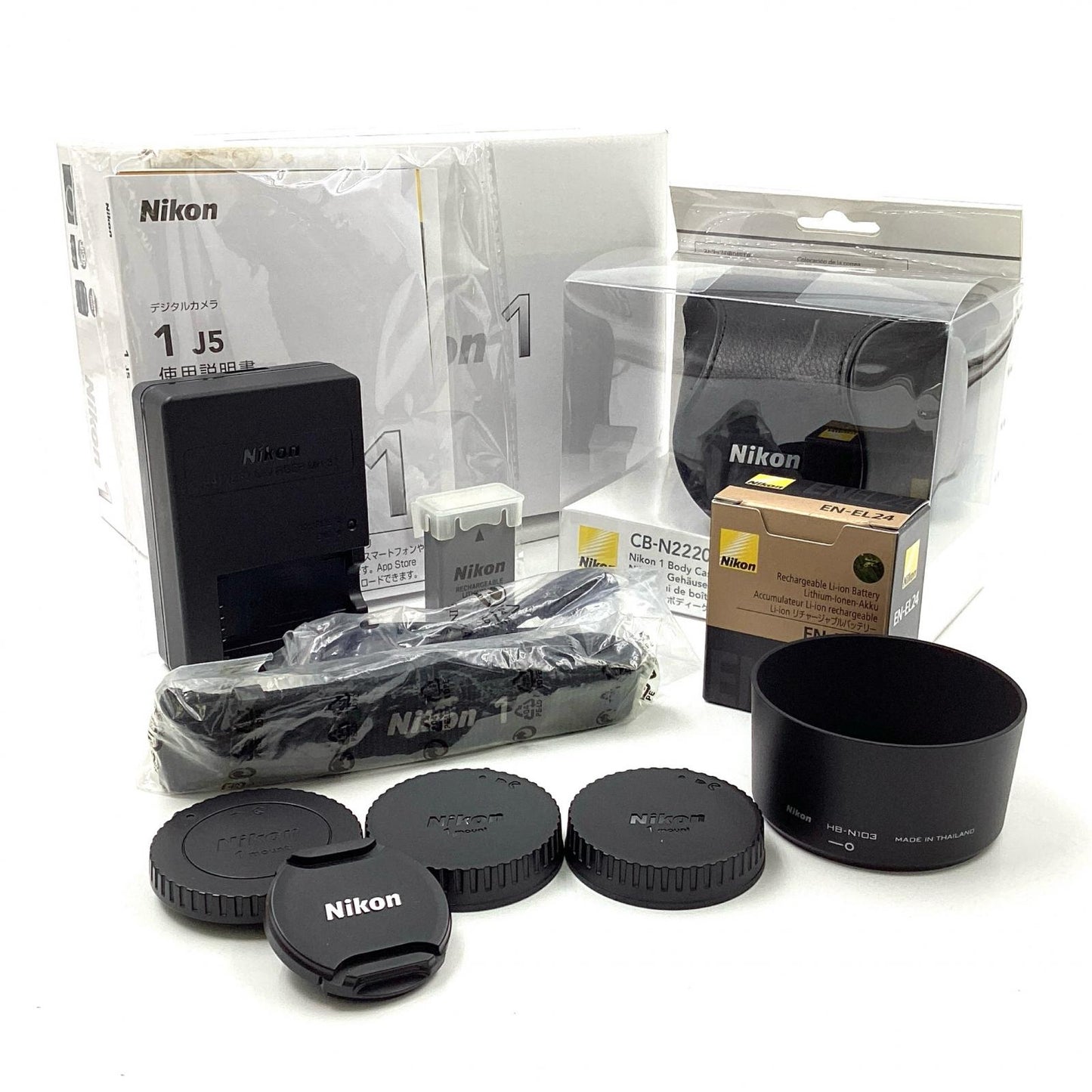 【全額返金保証】【最速発送】Nikon デジタル一眼 Nikon 1 J5 ダブルレンズキット ブラック 美品 動作確認済