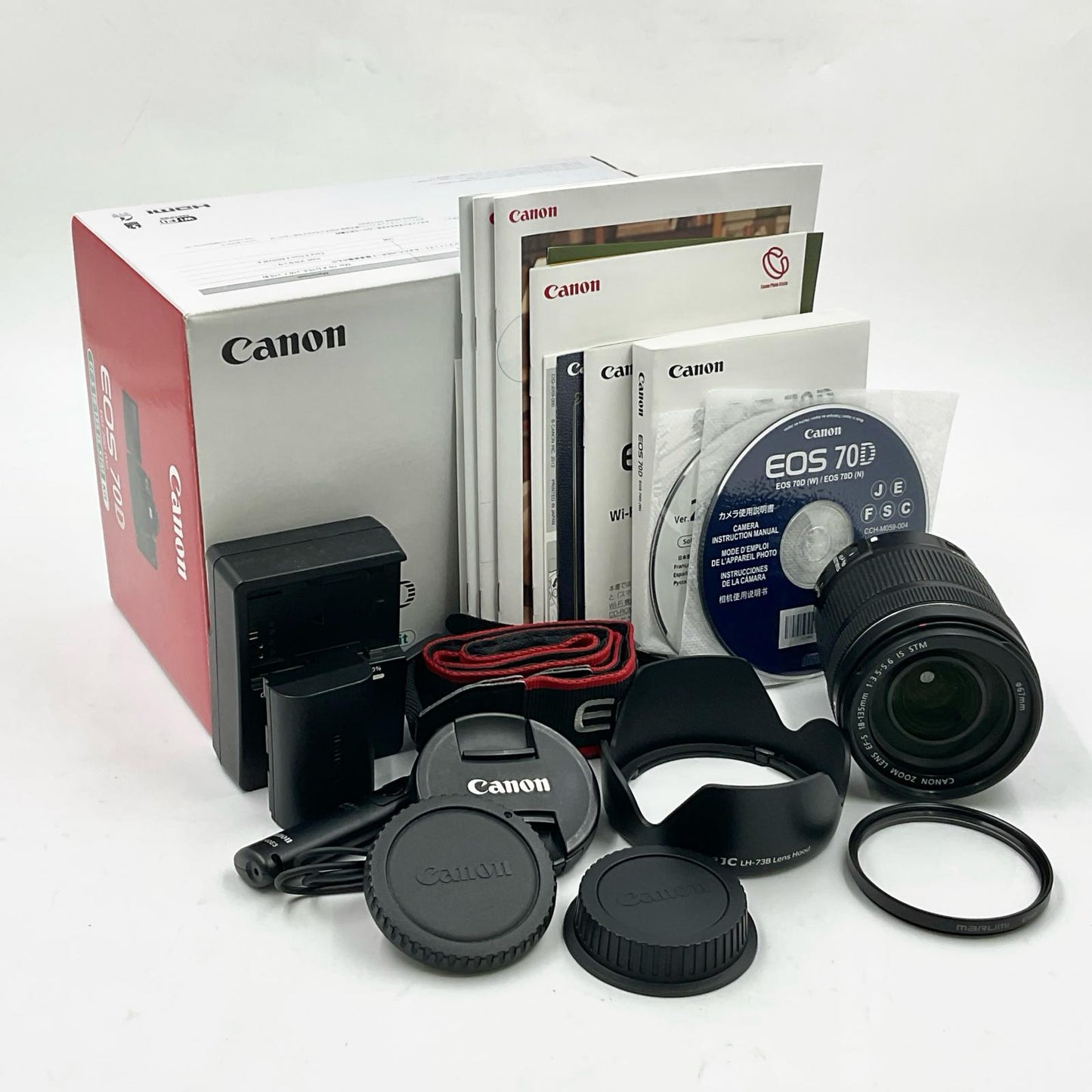 【全額返金保証】【最速発送】Canon デジタル一眼 EOS 70D EF-S18-135 IS STM レンズキット ブラック 動作確認済