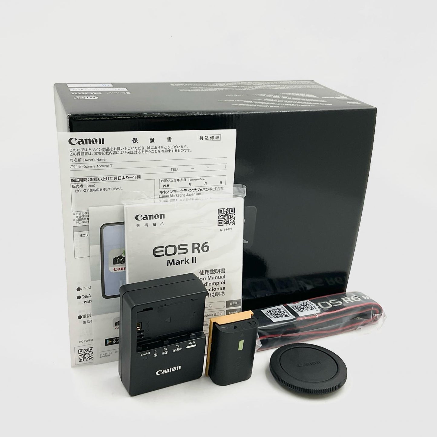 【全額返金保証】【最速発送】Canon デジタル一眼 EOS R6 Mark II ボディ ブラック 美品 動作確認済