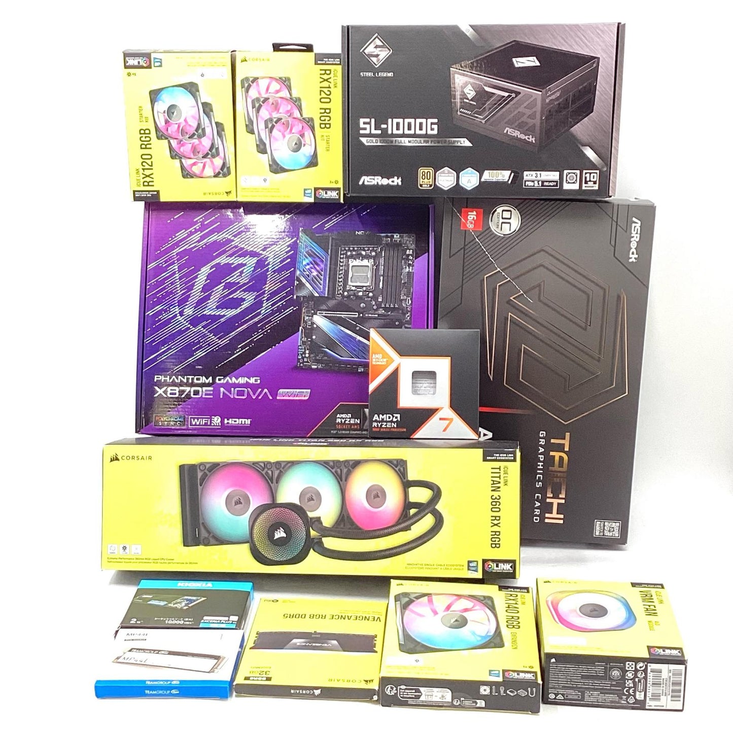 【全額返金保証】【最速発送】自作PC Ryzen 7 9800X3D 32GB M.2 SSD 2TB M.2 SSD 1TB AMD Radeon RX 9070 XT 動作確認済