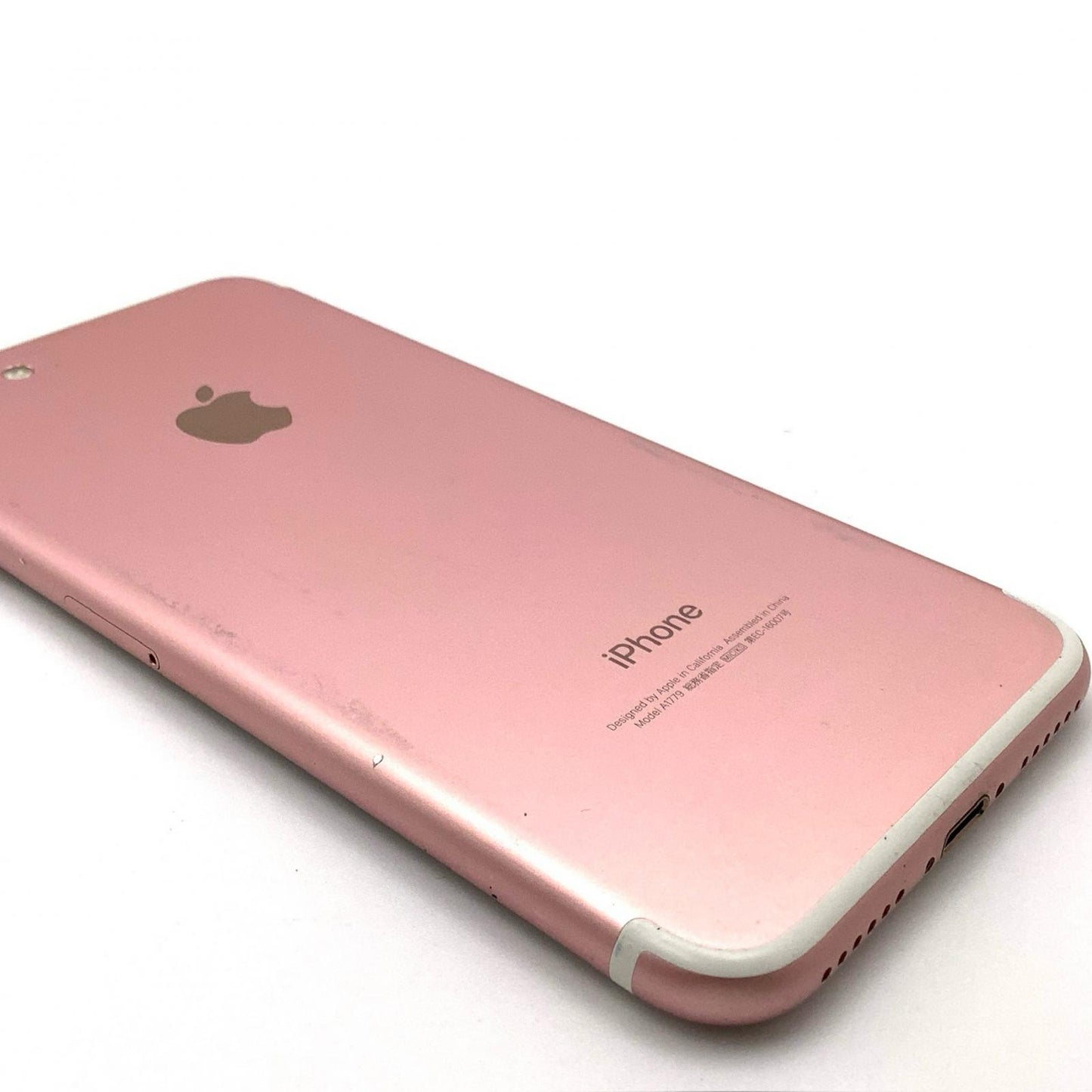【全額返金保証】【最速発送】Apple iPhone iPhone 7 128GB ローズゴールド au 白ロム 動作確認済 77%