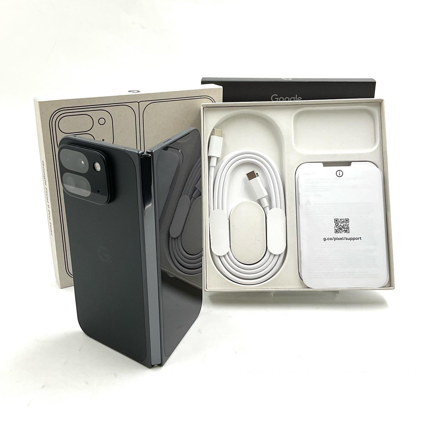 【全額返金保証】【最速発送】Google Pixel 9 Pro Fold 256GB Obsidian au GC15S 超美品 動作確認済