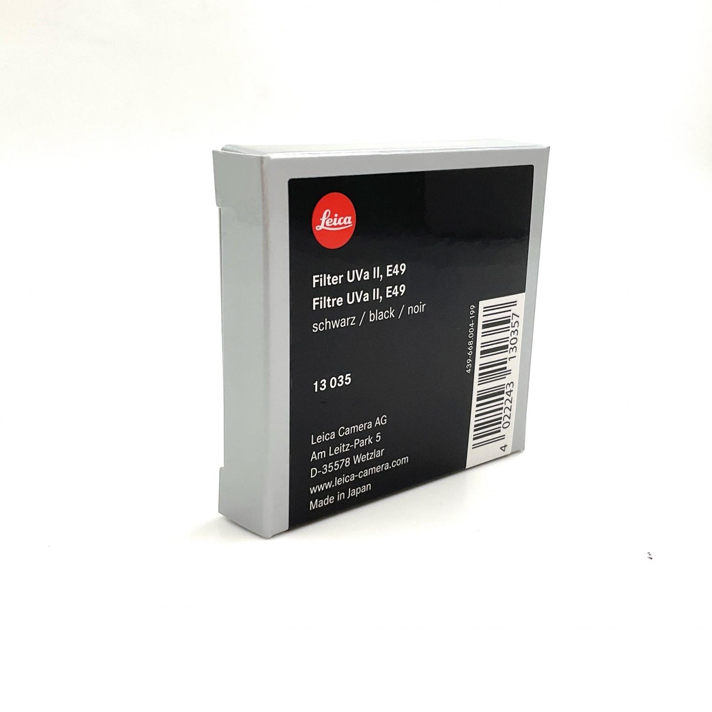 【全額返金保証】【最速発送】Leica Filter UVa II E49 13035 美品 動作確認済