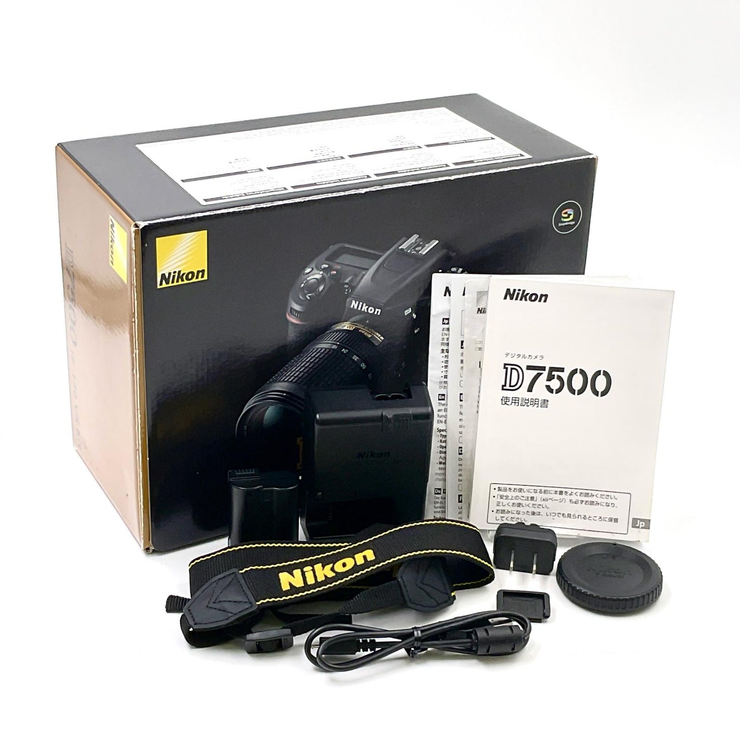 【全額返金保証】【最速発送】Nikon デジタル一眼 D7500 ボディ ブラック 美品 動作確認済