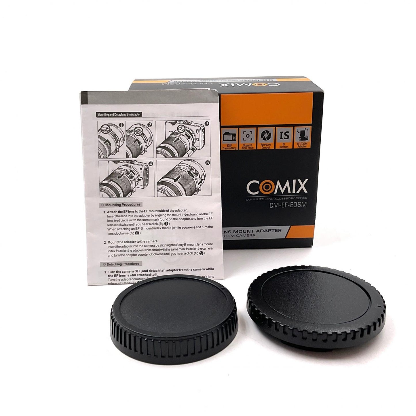 【全額返金保証】【最速発送】Commlite レンズマウントアダプター CM-EF-EOSM 美品 動作確認済