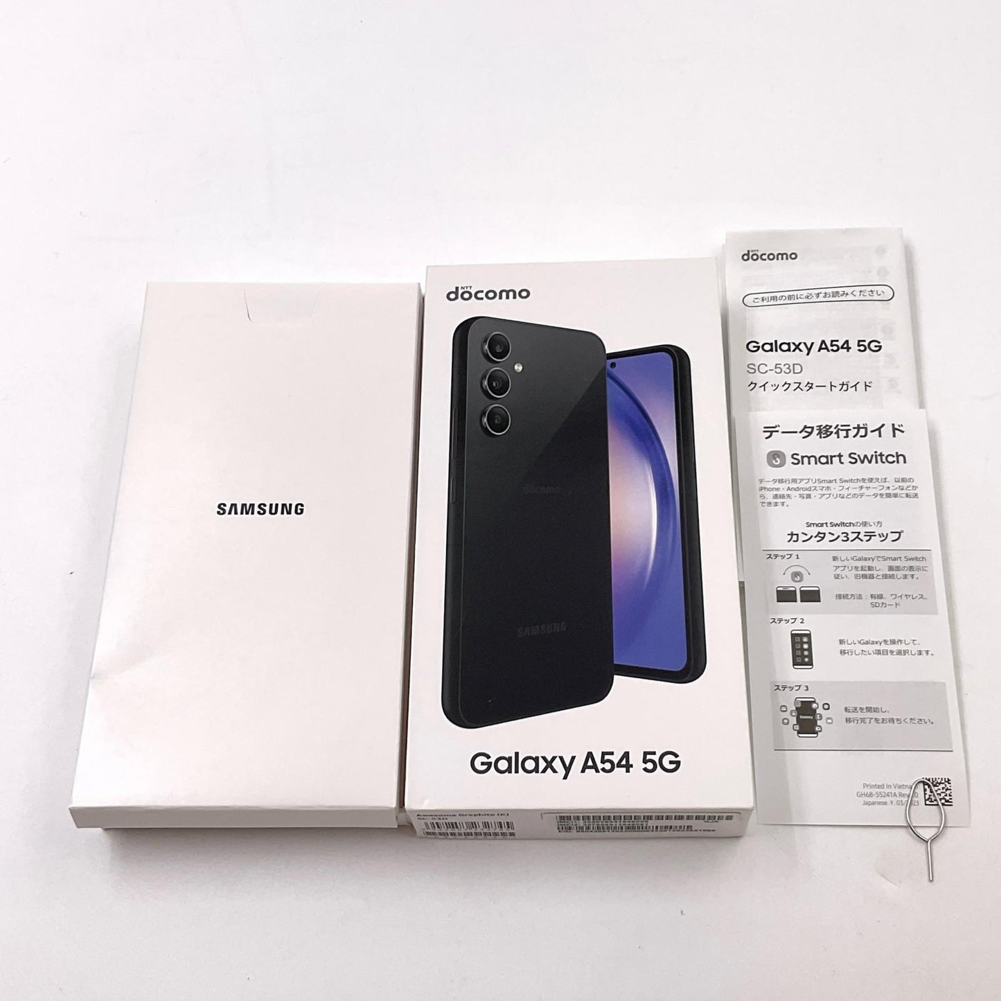 【全額返金保証】【最速発送】SAMSUNG Galaxy A54 5G 128GB Awesome Graphite docomo SC-53D 美品 動作確認済