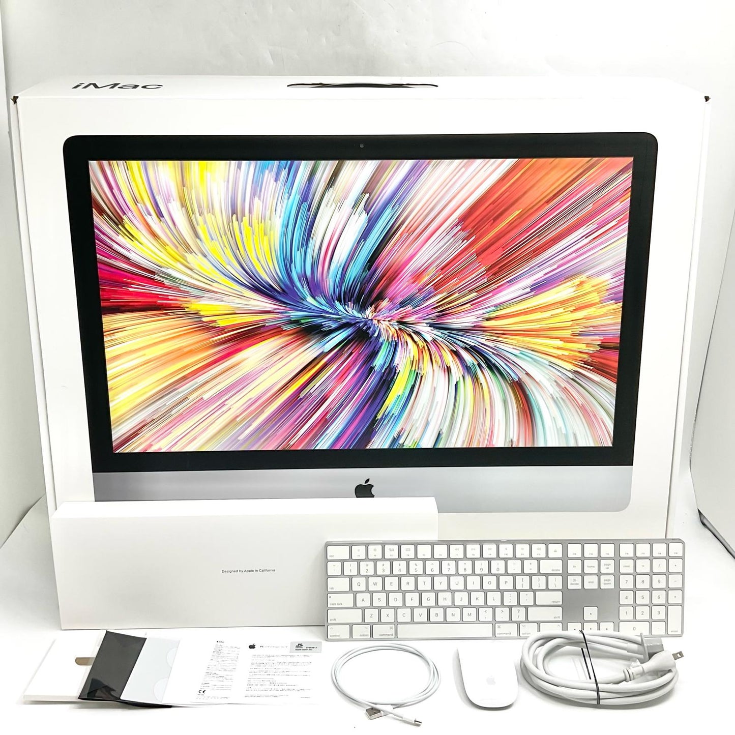【全額返金保証】【最速発送】Apple iMac 27インチ Intel Core i5 32GB SSD 256GB シルバー 美品 動作確認済