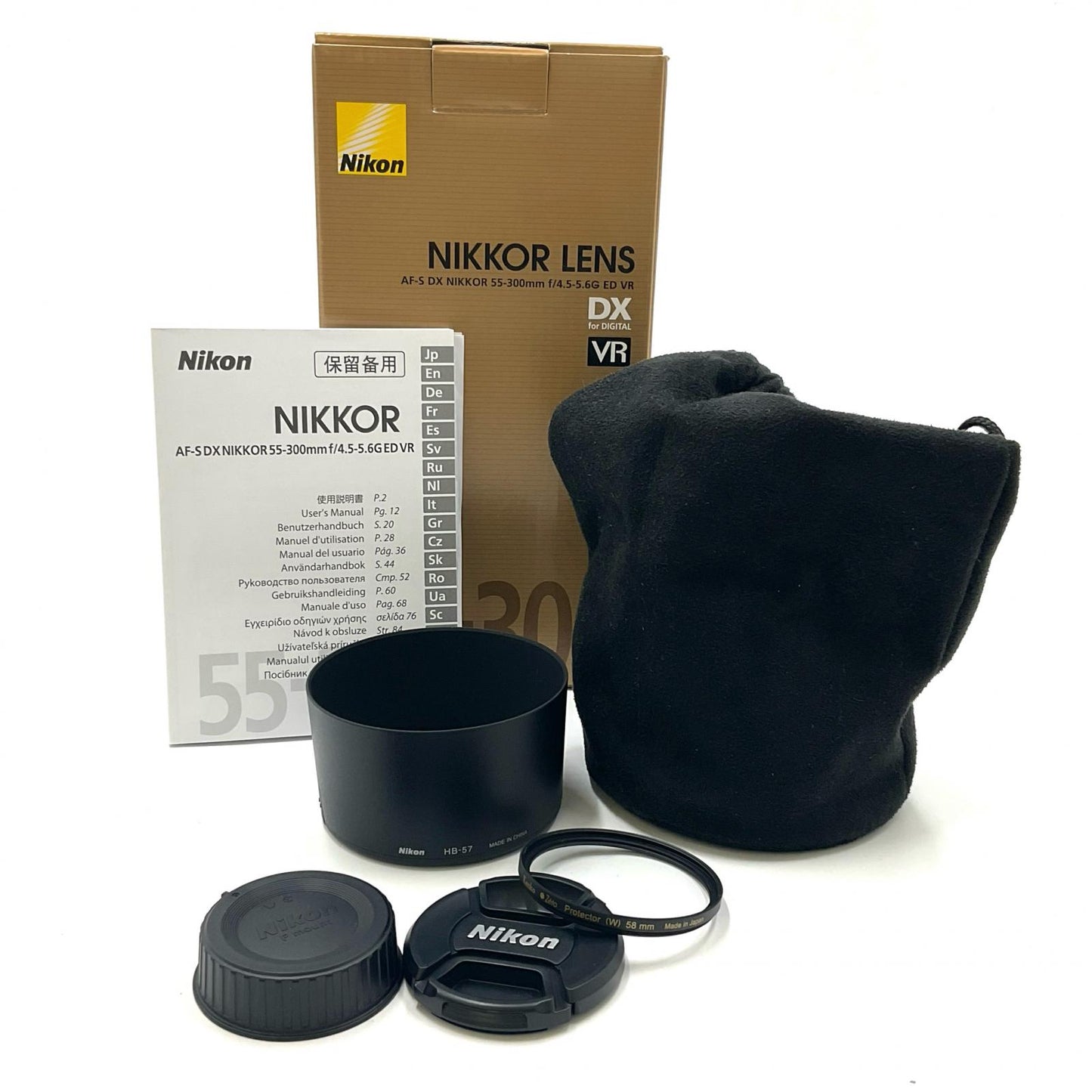 【全額返金保証】【最速発送】Nikon AF-S DX NIKKOR 55-300mm f/4.5-5.6G ED VR 動作確認済