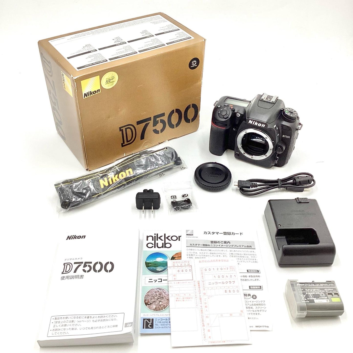【全額返金保証】【最速発送】Nikon デジタル一眼 D7500 ボディ ブラック 美品 動作確認済