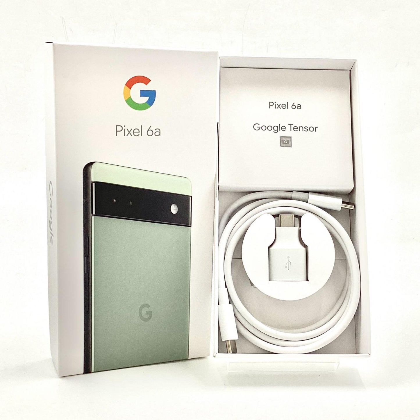 【全額返金保証】【最速発送】Google Pixel 6a 128GB Sage (セージ) au GB17L 白ロム 動作確認済