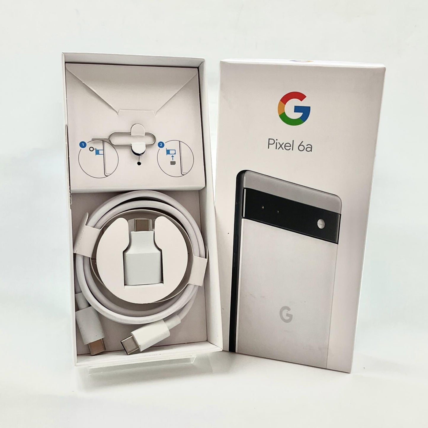 【全額返金保証】【最速発送】Google Pixel 6a 128GB チョーク au SIMフリー 白ロム 動作確認済