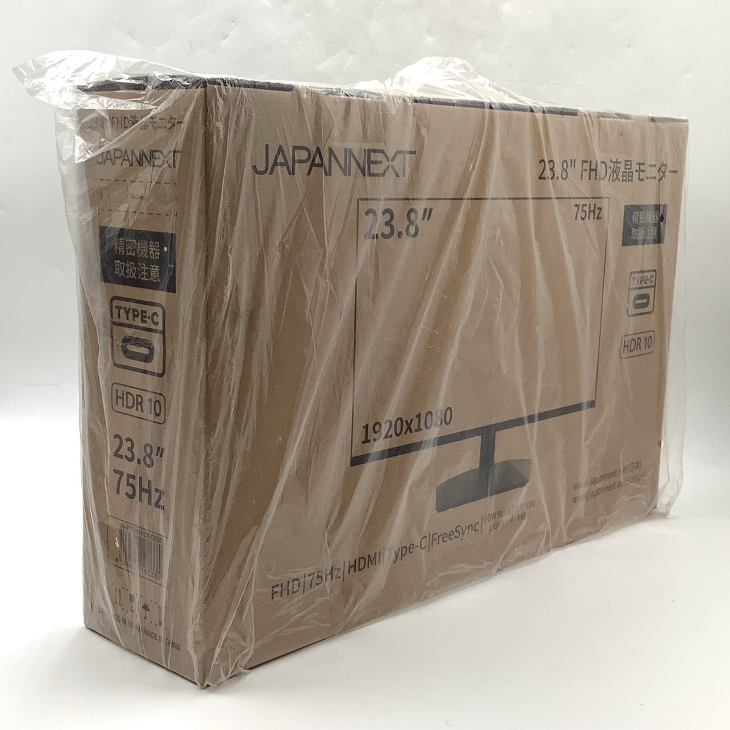 【全額返金保証】【最速発送】JAPANNEXT FHD 液晶モニター JN-IPS238FHDR-C65W 23.8インチ 新品未開封 即納OK