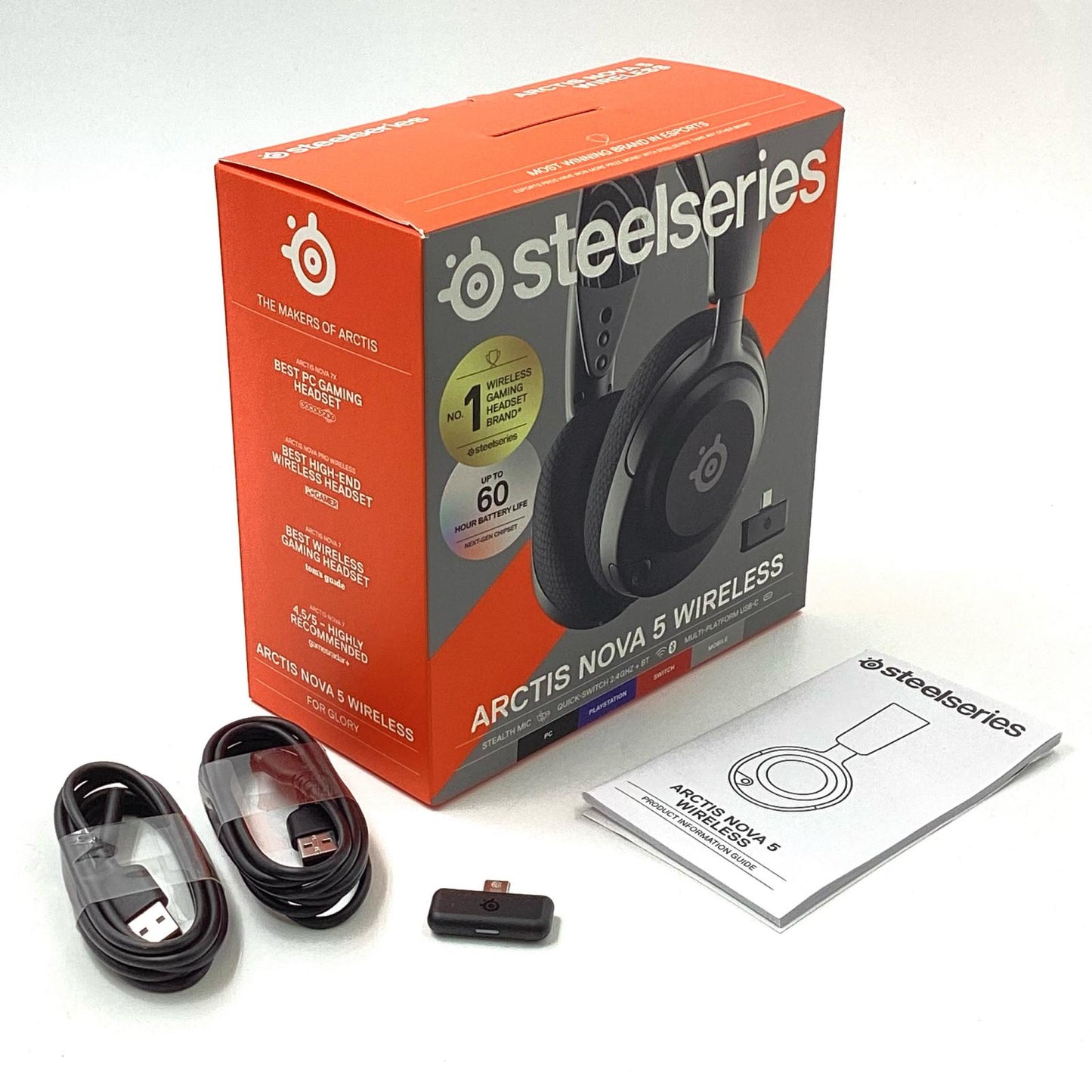 【全額返金保証】【最速発送】SteelSeries Arctis Nova 5 Wireless 動作確認済