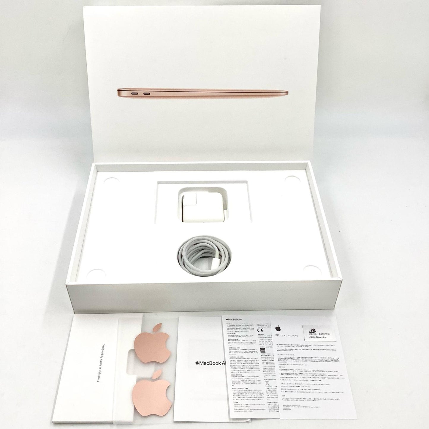 【全額返金保証】【最速発送】Apple MacBook Air 13インチ 2020 1.1GHz クアッドコアIntel Core i5 8GB SSD 512GB ゴールド 81.9% 動作確認済