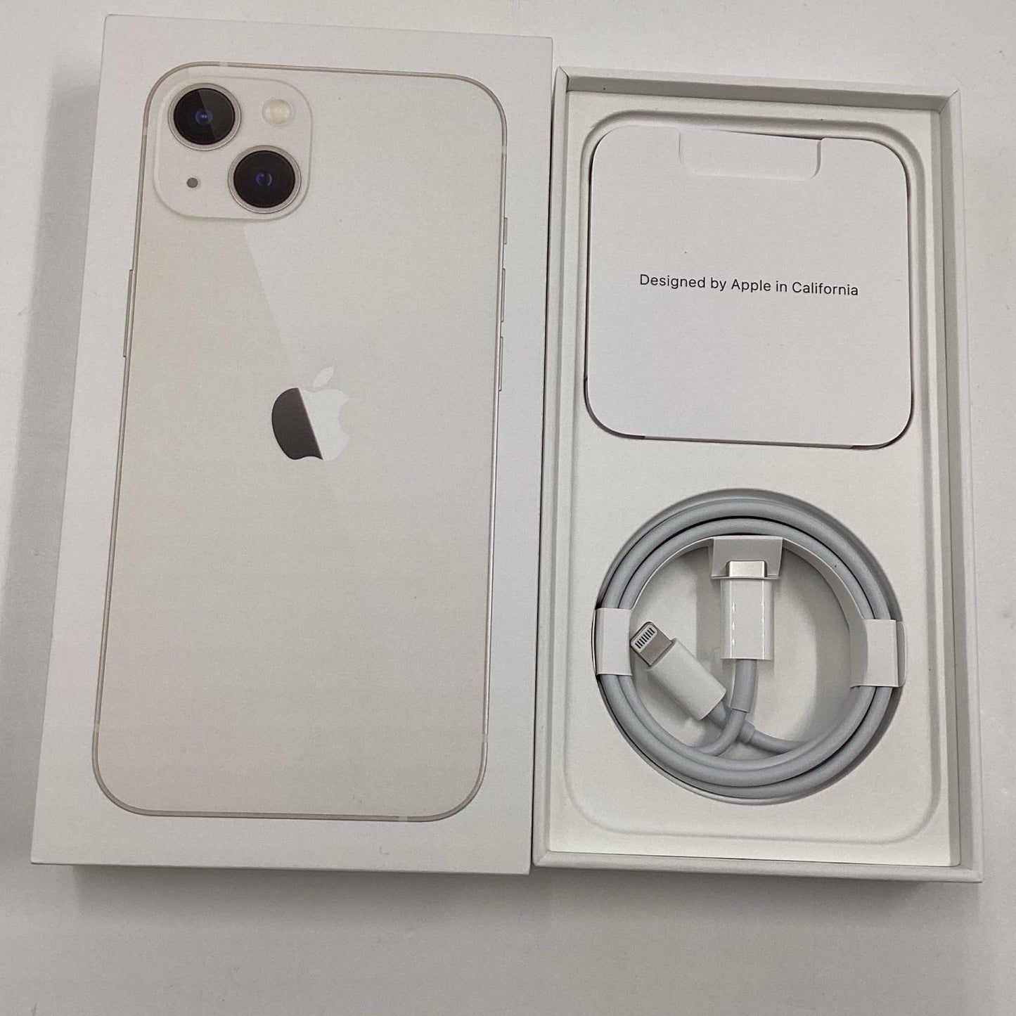 【全額返金保証】【最速発送】Apple iPhone iPhone 13 128GB スターライト SIMフリー 白ロム 美品 動作確認済 85%