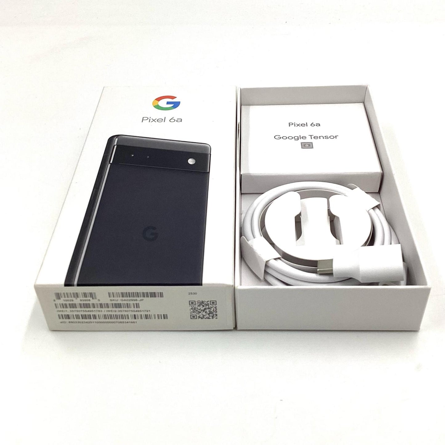 【全額返金保証】【最速発送】Google Pixel 6a 128GB チャコール SIMフリー GA02998-JP 白ロム 動作確認済