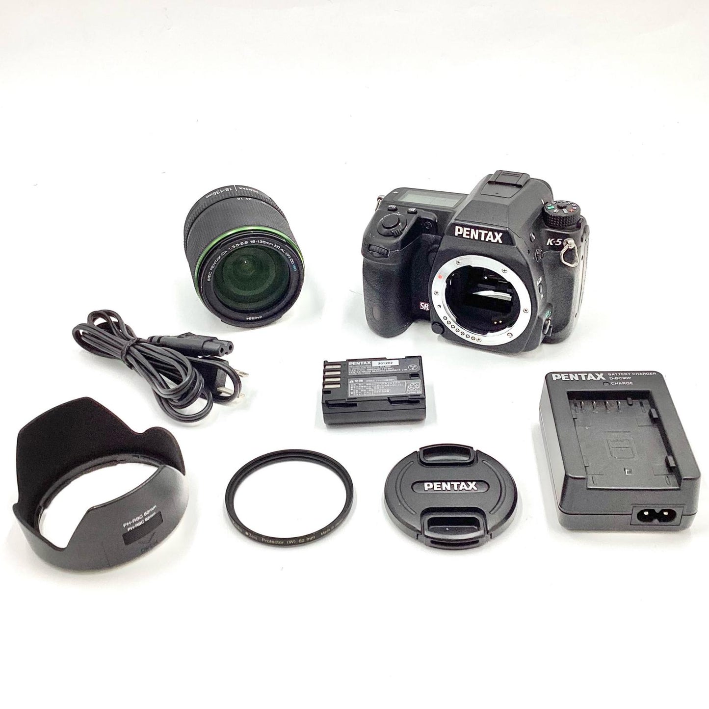 【全額返金保証】【最速発送】PENTAX デジタル一眼 PENTAX K-5 18-135レンズキット ブラック 動作確認済