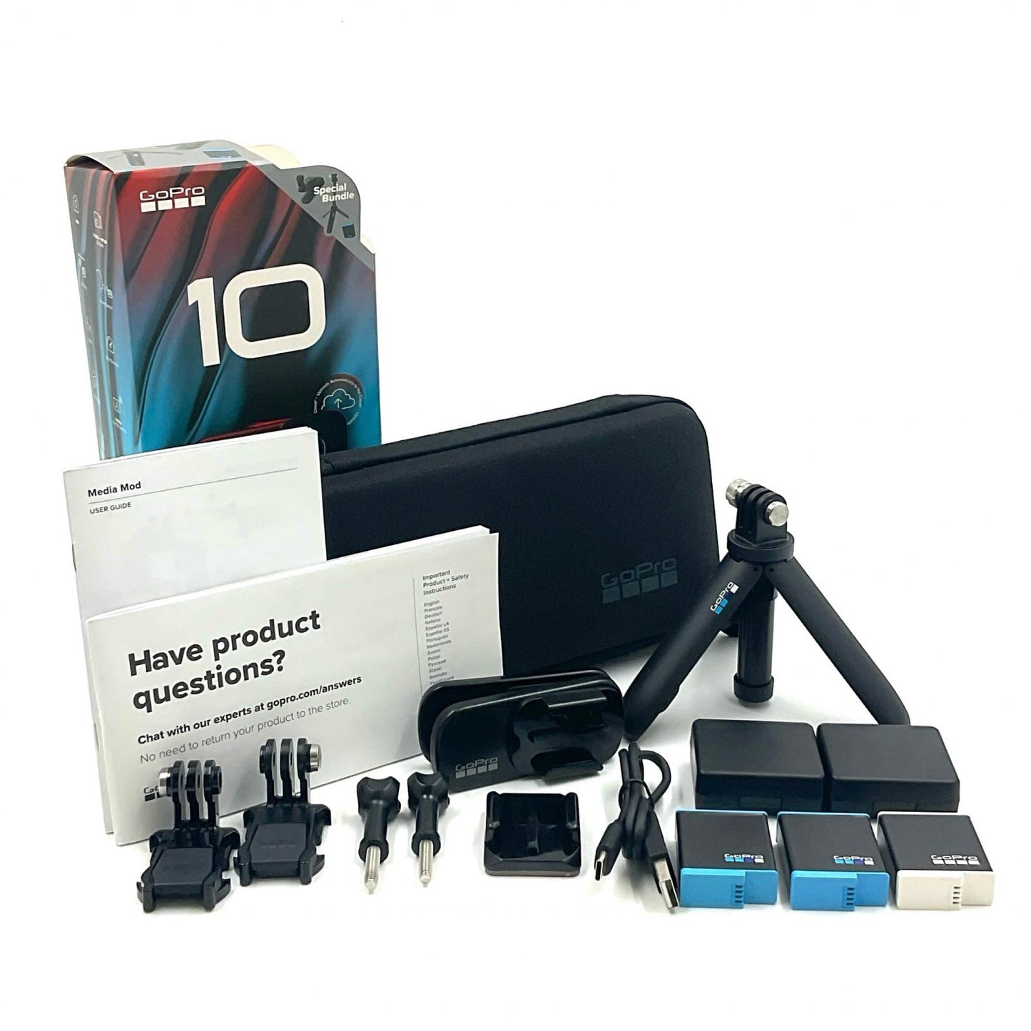 【全額返金保証】【最速発送】GoPro HERO10 BLACK 限定バンドルセット CHDRB-101-FW 美品 動作確認済