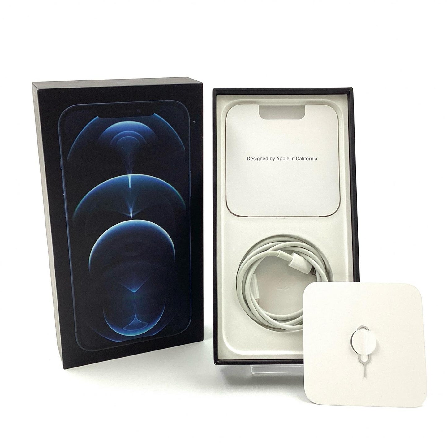 【全額返金保証】【最速発送】Apple iPhone iPhone 12 Pro Max 128GB パシフィックブルー Softbank 白ロム 動作確認済 74%