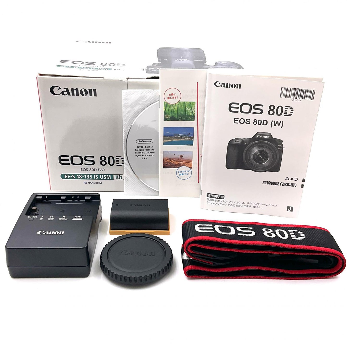 【全額返金保証】【最速発送】Canon デジタル一眼 EOS 80D ボディ ブラック 動作確認済