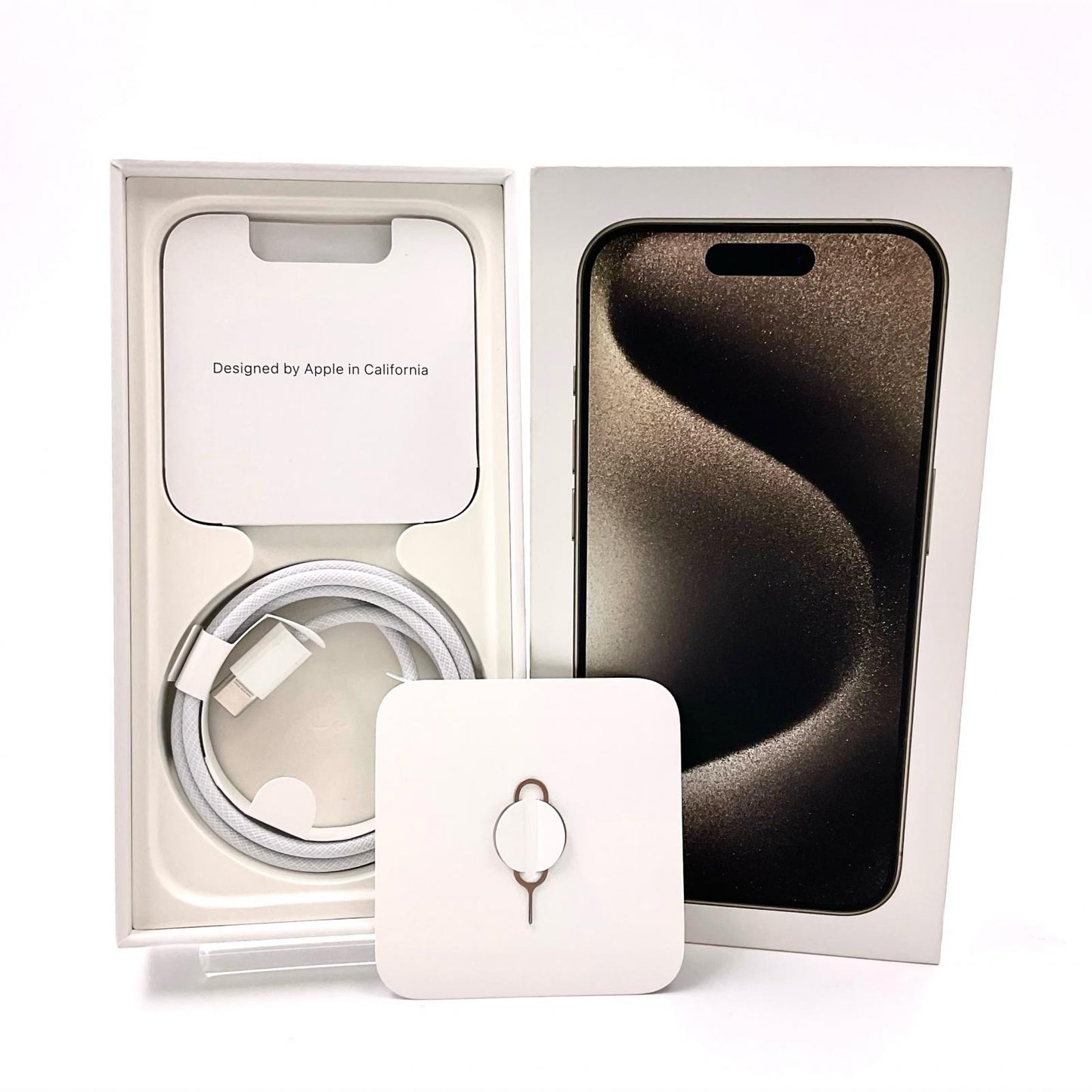 【全額返金保証】【最速発送】Apple iPhone iPhone 15 Pro 256GB ナチュラルチタニウム SIMフリー 白ロム 美品 動作確認済 90%