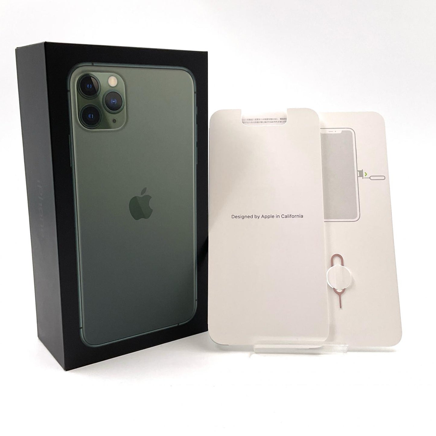 【最速発送】Apple iPhone iPhone 11 Pro Max 256GB ミッドナイトグリーン Softbank SIMフリー 白ロム【難有】 84%