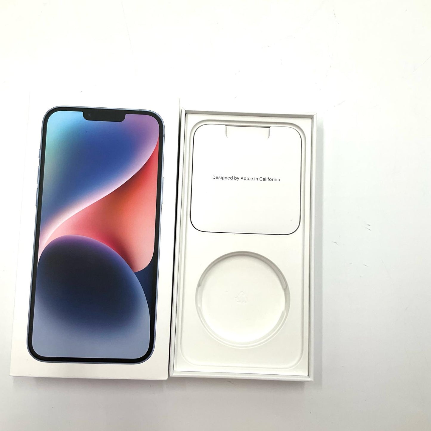【全額返金保証】【最速発送】Apple iPhone iPhone 14 Plus 128GB ブルー docomo SIMフリー 白ロム 動作確認済 86%