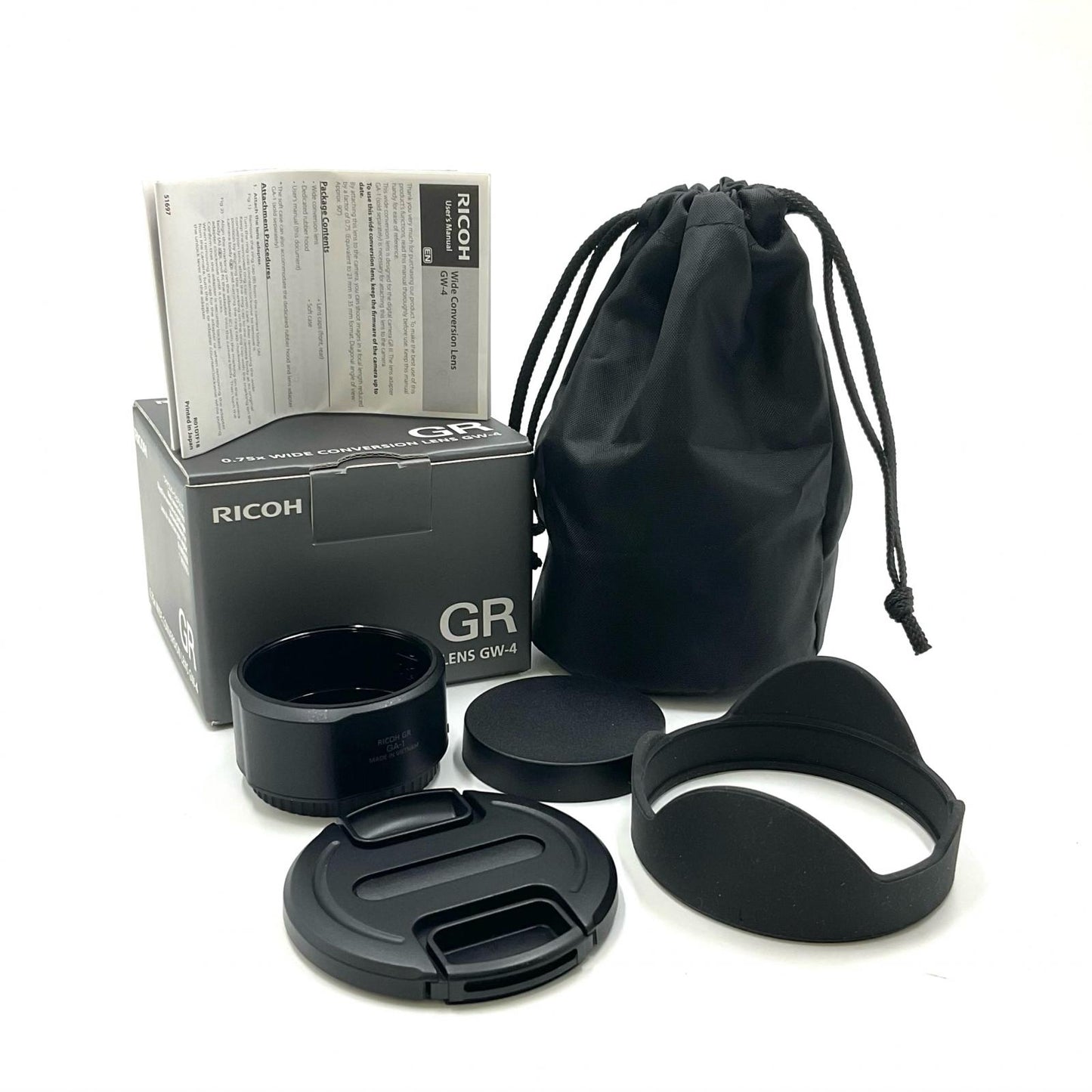 【全額返金保証】【最速発送】RICOH ワイドコンバージョンレンズ GW-4 超美品 動作確認済
