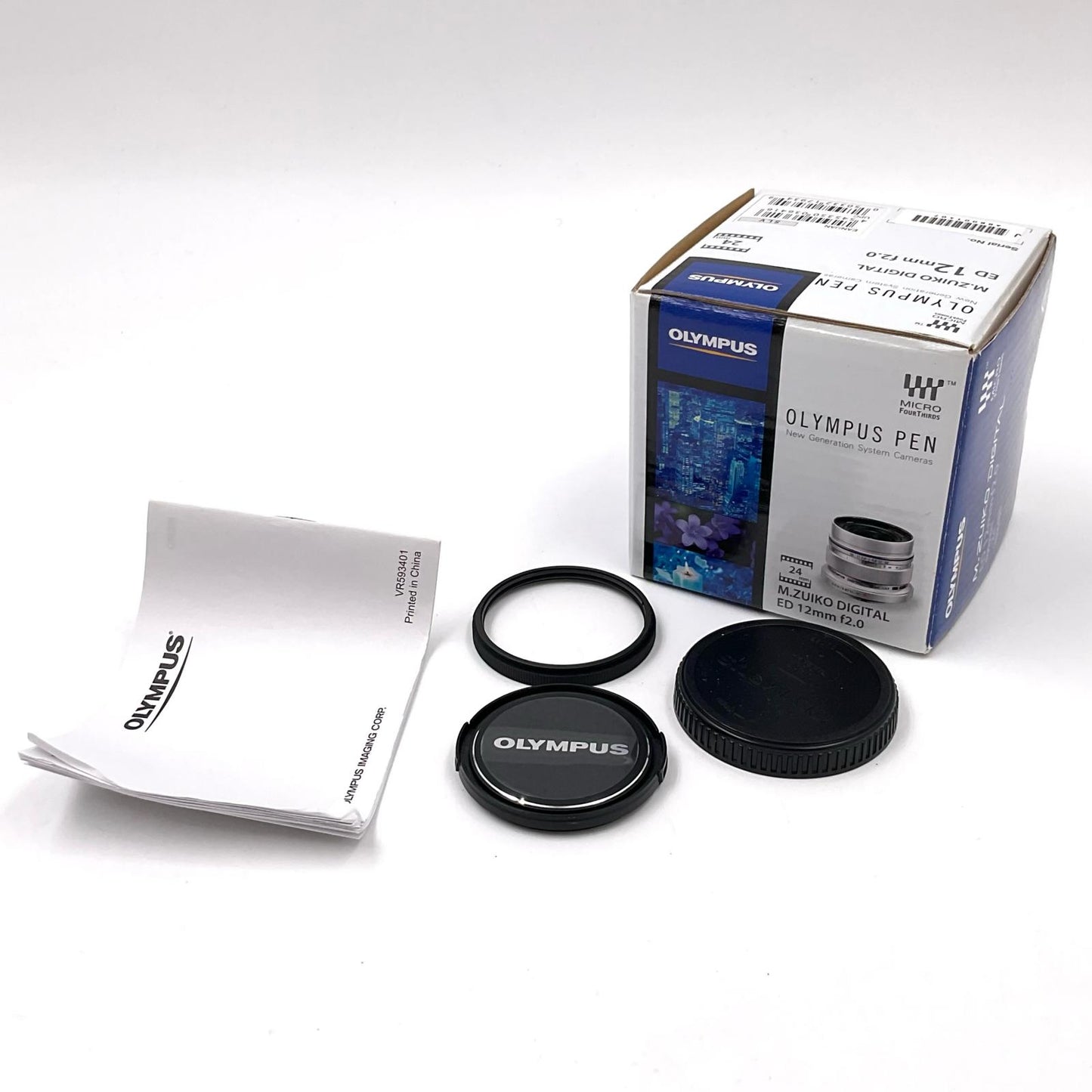 【全額返金保証】【最速発送】OLYMPUS M.ZUIKO DIGITAL ED 12mm F2.0 [シルバー 動作確認済