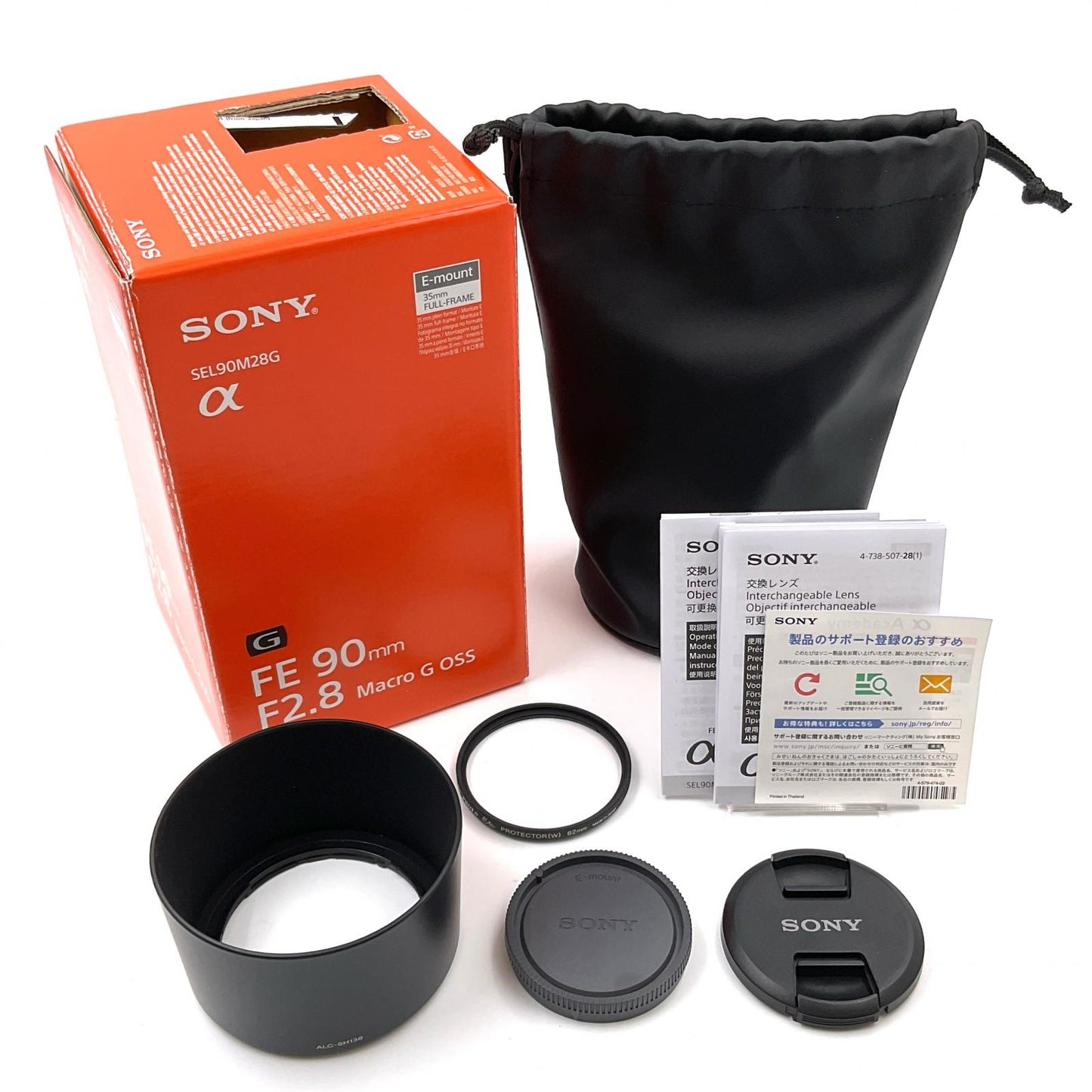 【全額返金保証】【最速発送】Sony FE 90mm F2.8 Macro G OSS SEL90M28G 美品 動作確認済