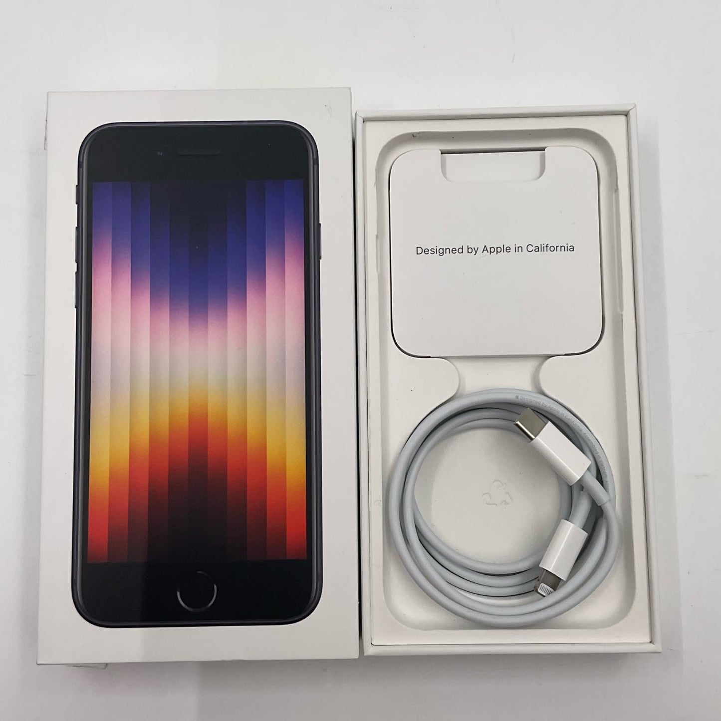 【全額返金保証】【最速発送】Apple iPhone iPhone SE(第3世代) 64GB ミッドナイト Softbank SIMフリー 白ロム 美品 動作確認済 85%