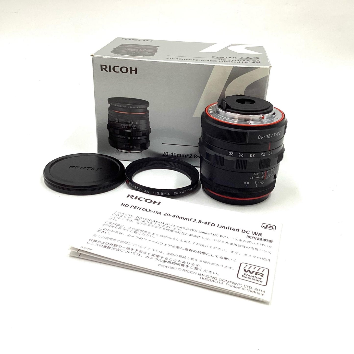 【全額返金保証】【最速発送】RICOH HD PENTAX-DA 20-40mmF2.8-4ED Limited DC WR 動作確認済