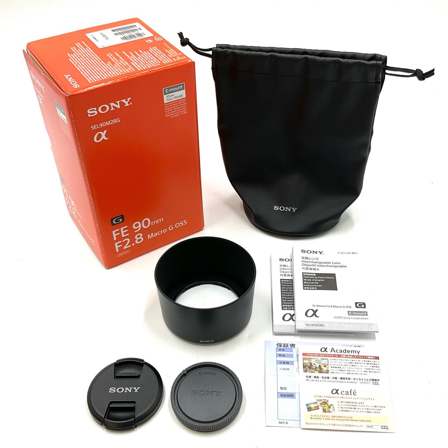 【全額返金保証】【最速発送】Sony FE 90mm F2.8 Macro G OSS SEL90M28G 超美品 動作確認済