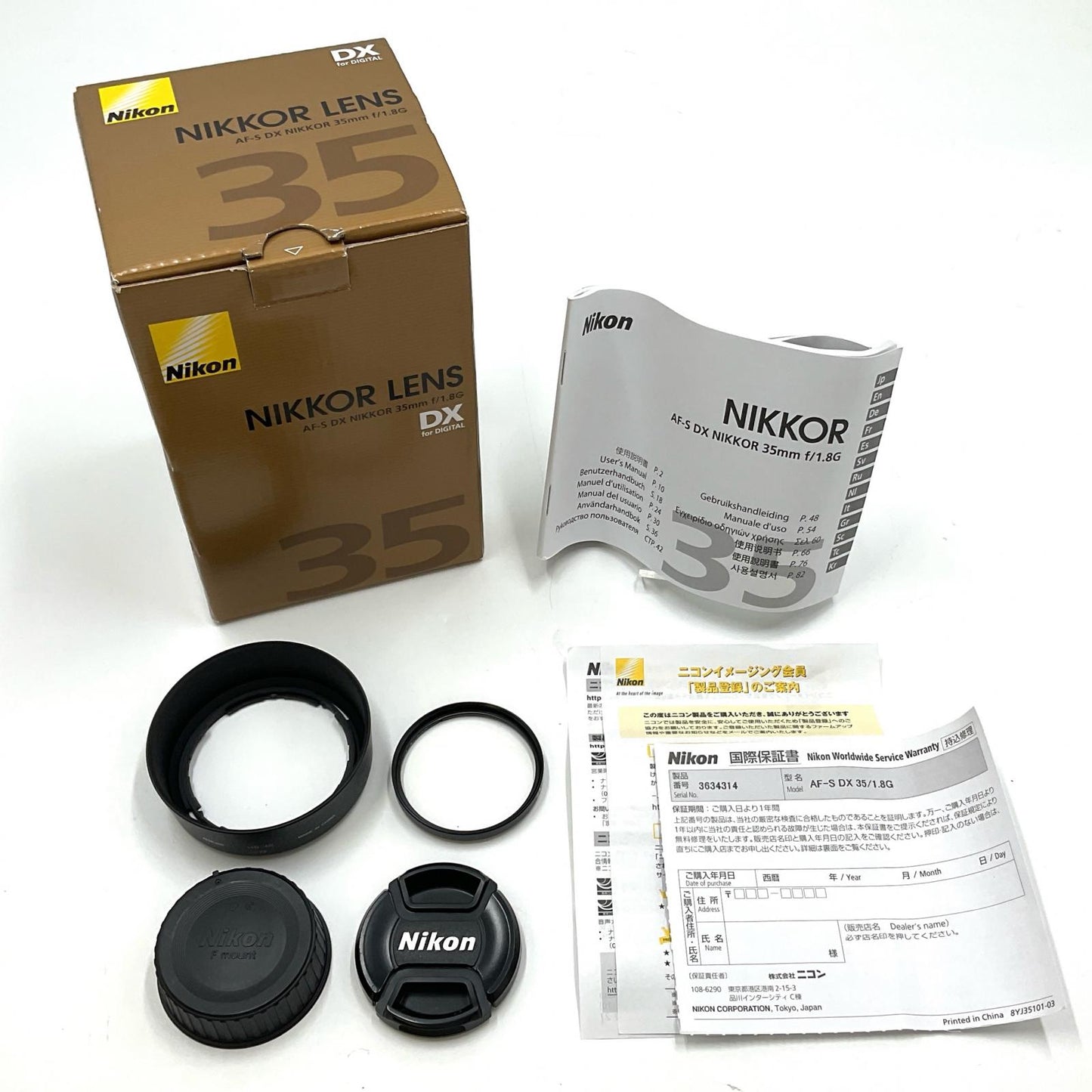 【全額返金保証】【最速発送】Nikon AF-S DX NIKKOR 35mm f/1.8G 美品 動作確認済