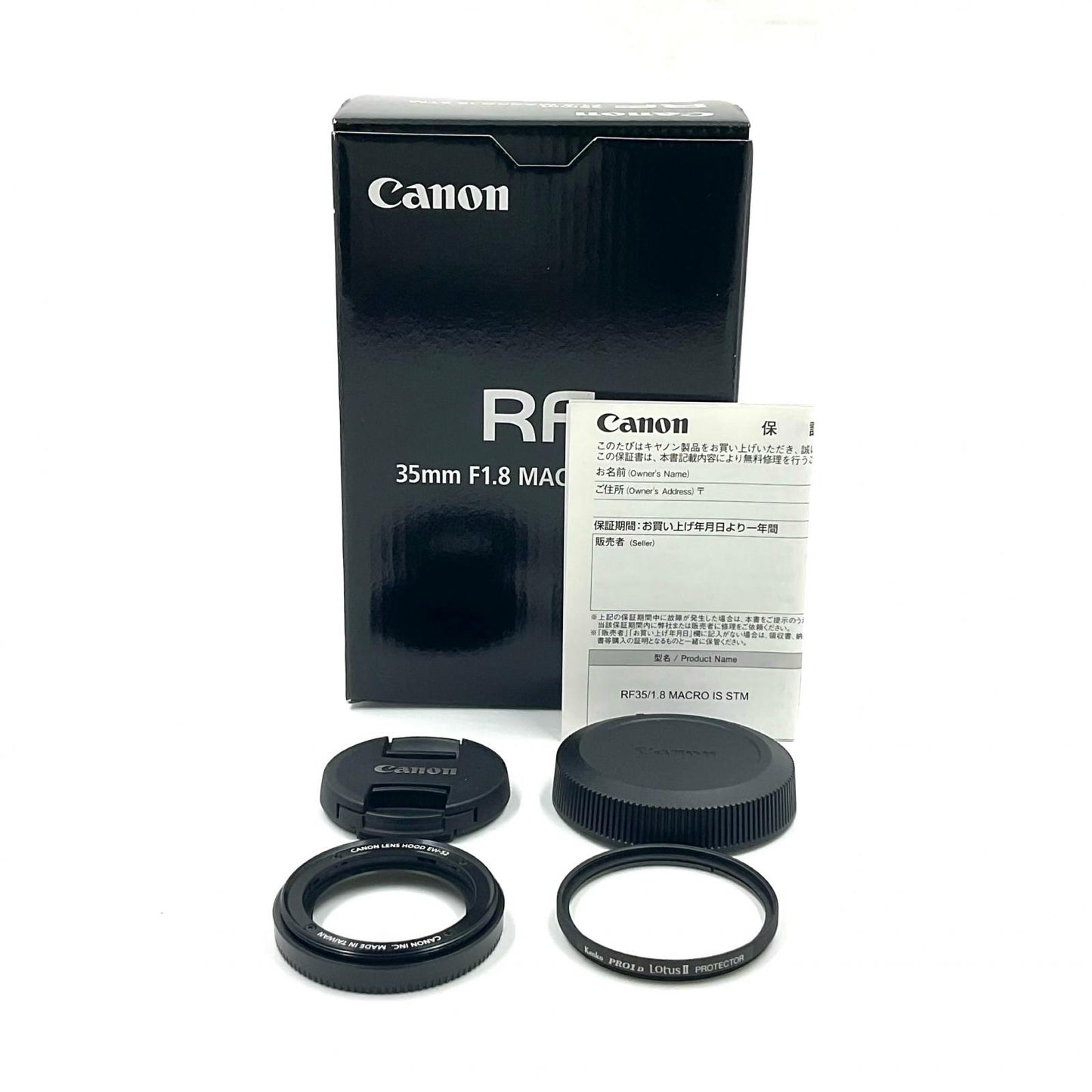 【全額返金保証】【最速発送】Canon RF35mm F1.8 マクロ IS STM 美品 動作確認済