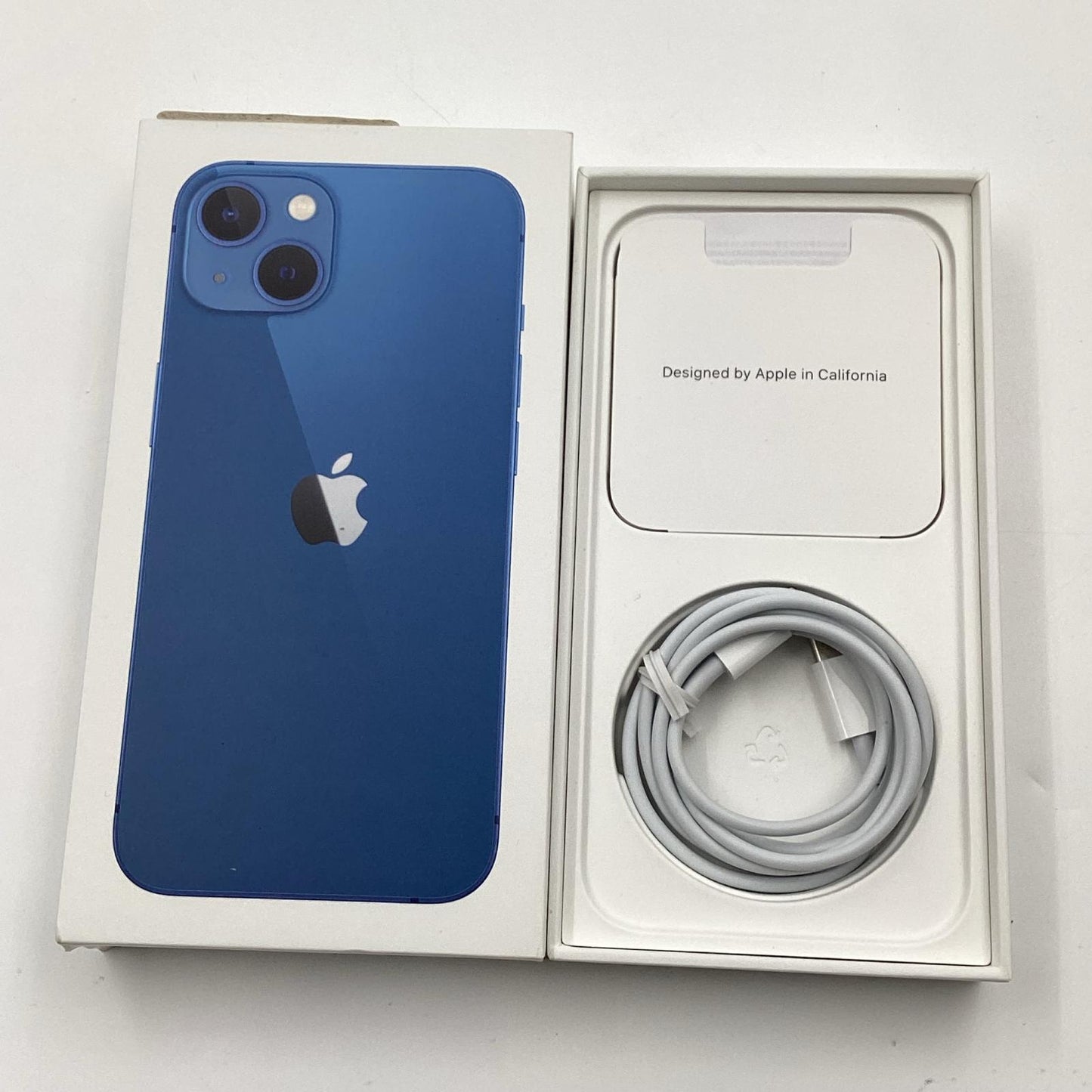 【全額返金保証】【最速発送】Apple iPhone iPhone 13 128GB ブルー au 白ロム 動作確認済 78%