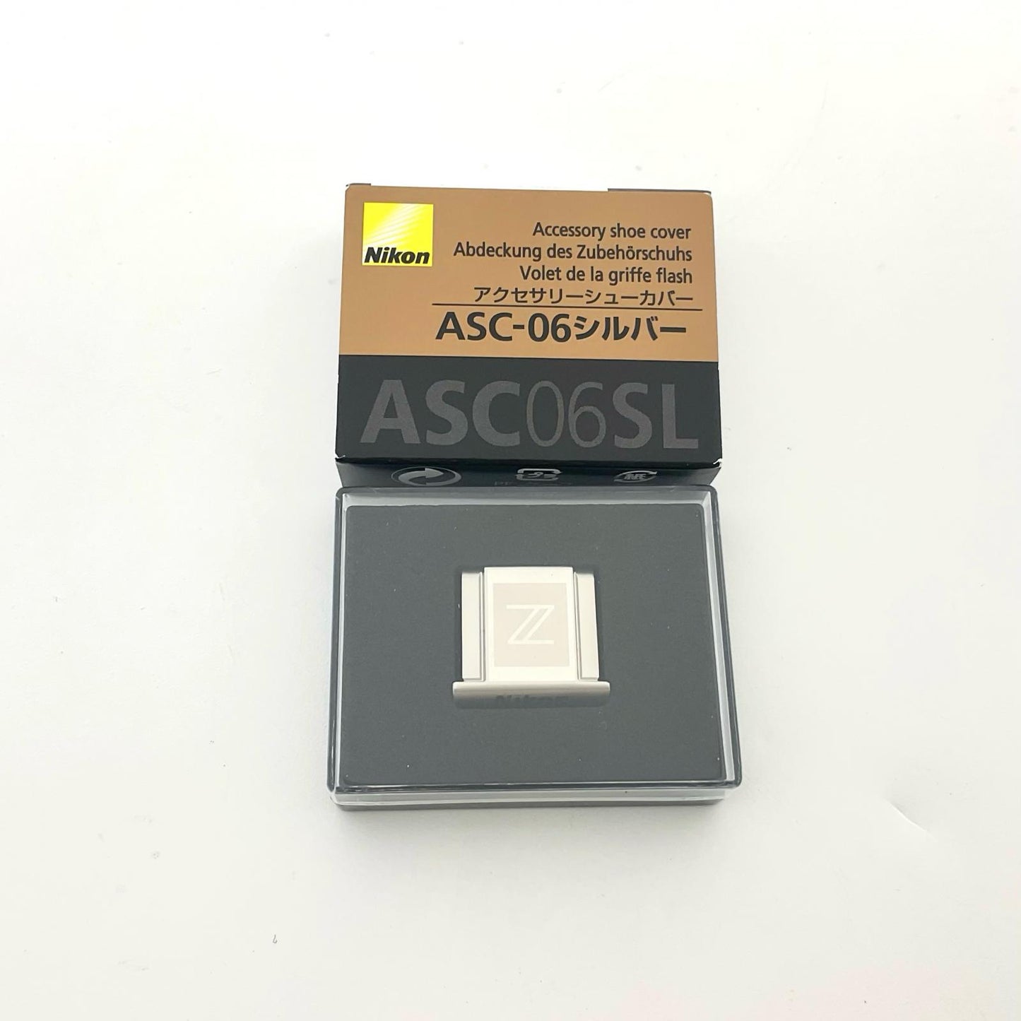 【全額返金保証】【最速発送】Nikon アクセサリーシューカバー ASC-06 シルバー 美品 動作確認済