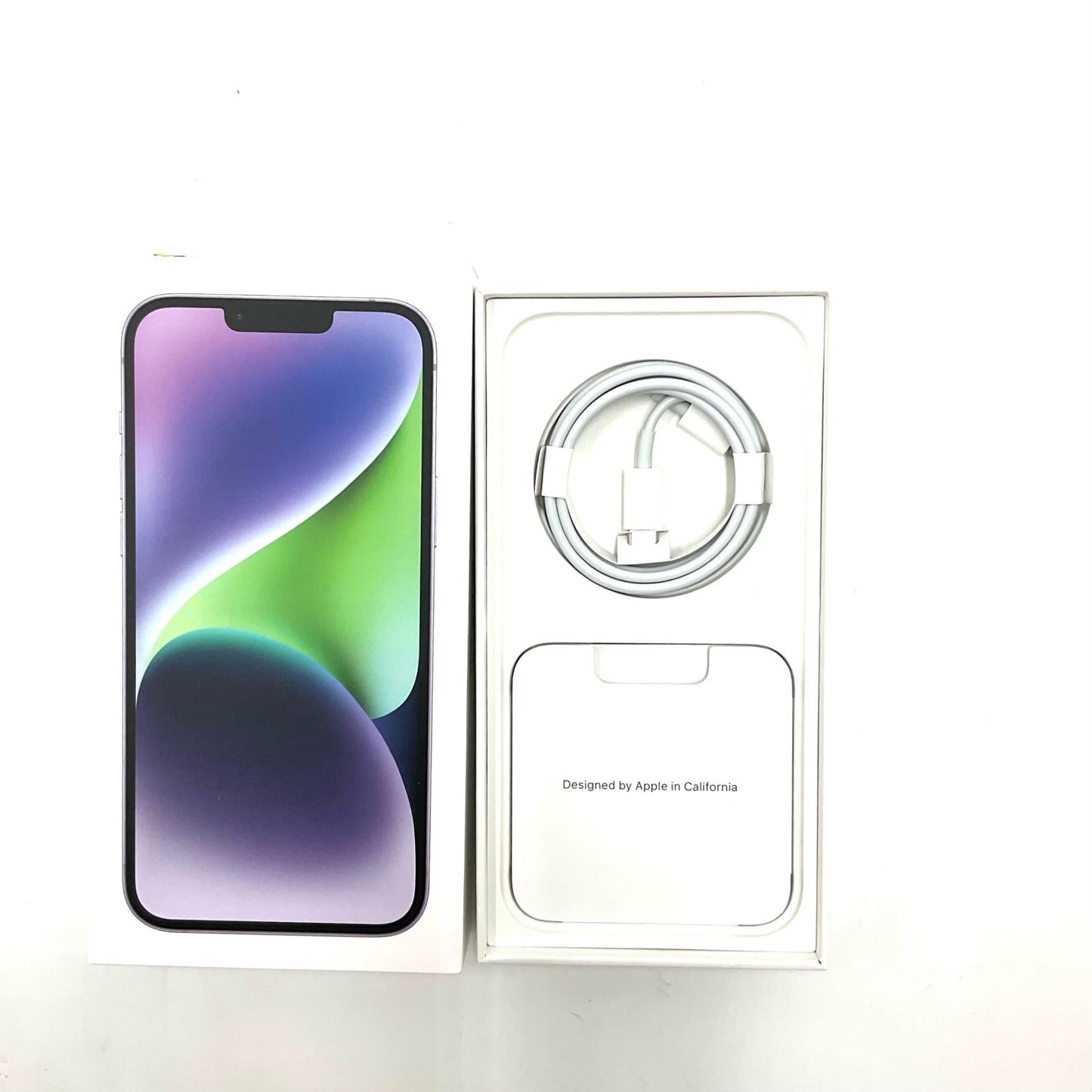 【全額返金保証】【最速発送】Apple iPhone iPhone 14 Plus 128GB パープル SIMフリー 白ロム 動作確認済 84%