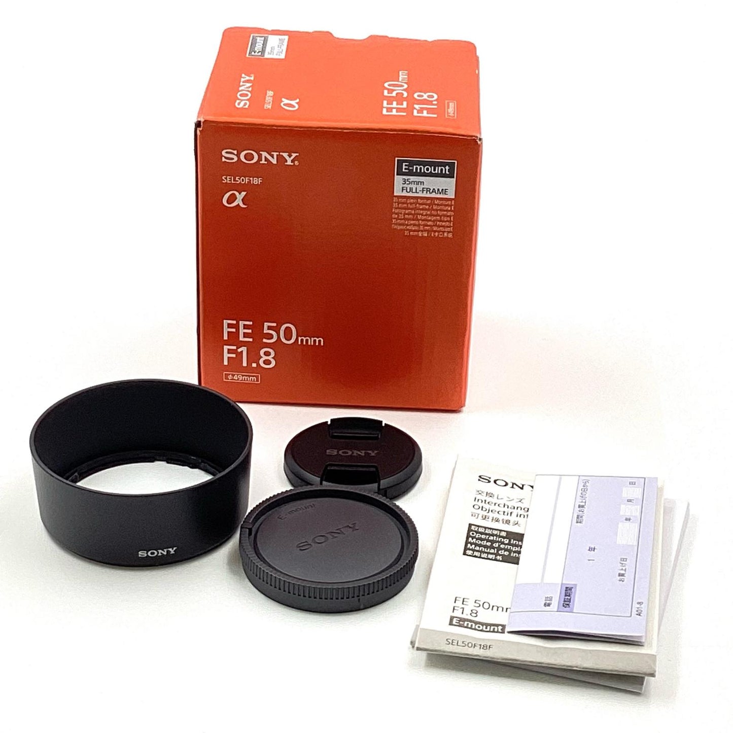 【全額返金保証】【最速発送】Sony FE 50mm F1.8 SEL50F18F 美品 動作確認済