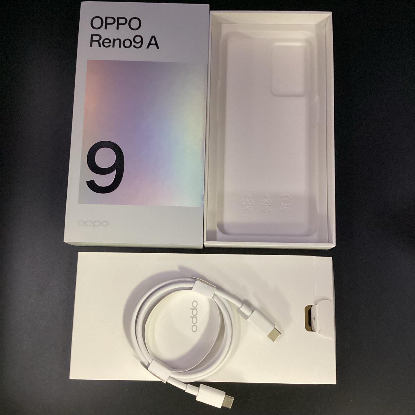 【全額返金保証】【最速発送】OPPO Reno 9A 128GB ムーンホワイト Softbank A301P 白ロム 動作確認済